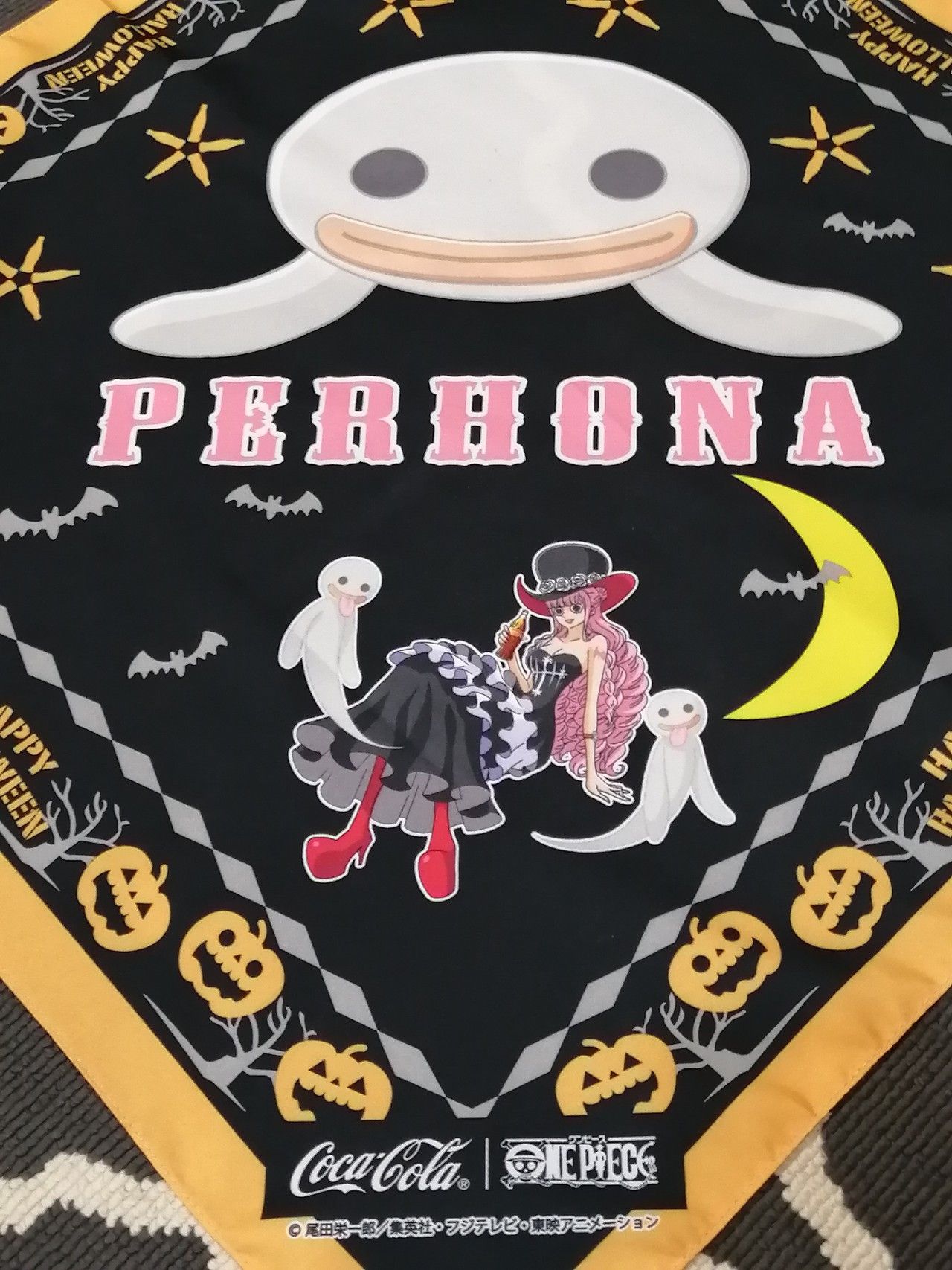 One Piece 🎃HALLOWEEN x PERHONA ONE PIECE x COKE Handky Bandana Size ONE SIZE - 2 Thumbnail