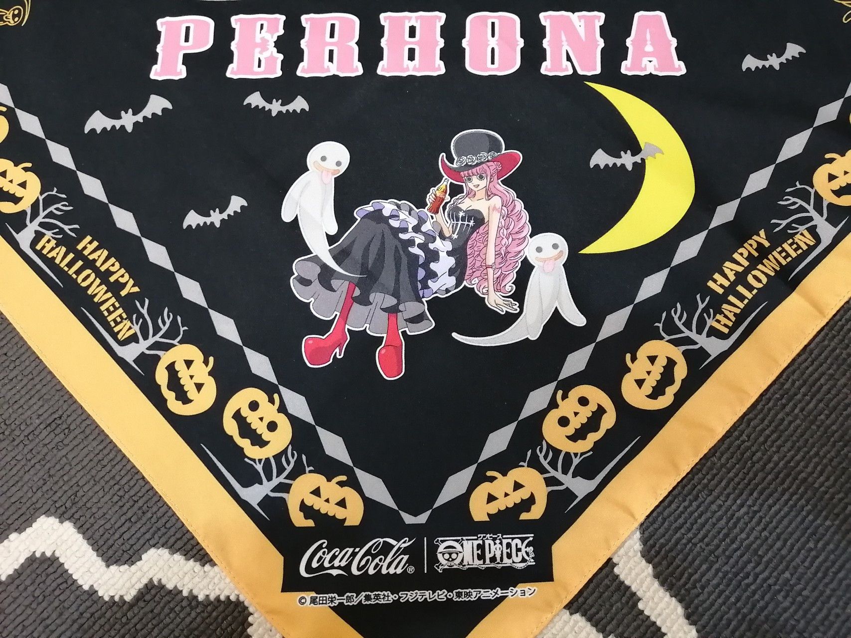One Piece 🎃HALLOWEEN x PERHONA ONE PIECE x COKE Handky Bandana Size ONE SIZE - 3 Thumbnail
