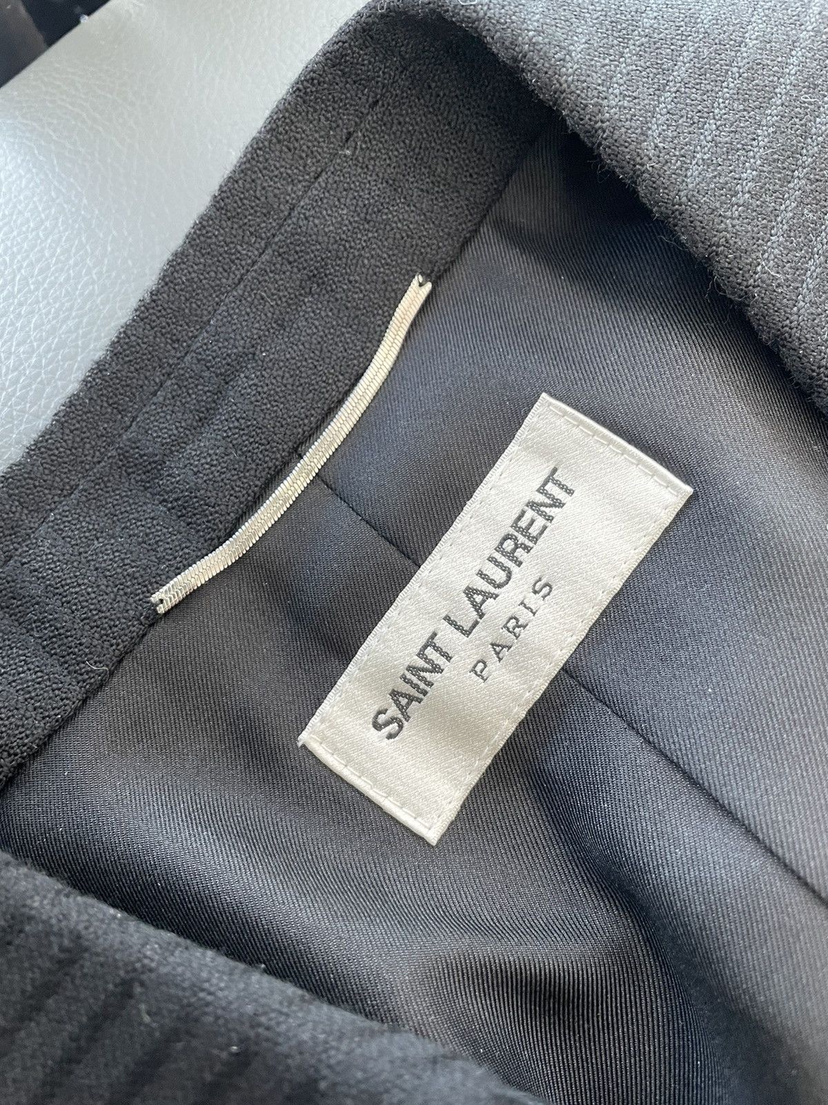 Hedi Slimane × Saint Laurent Paris × Yves Saint Laurent Rare $4,200 Value SuperRunway Limited Edition Studded Blazer Size 52R - 12 Thumbnail