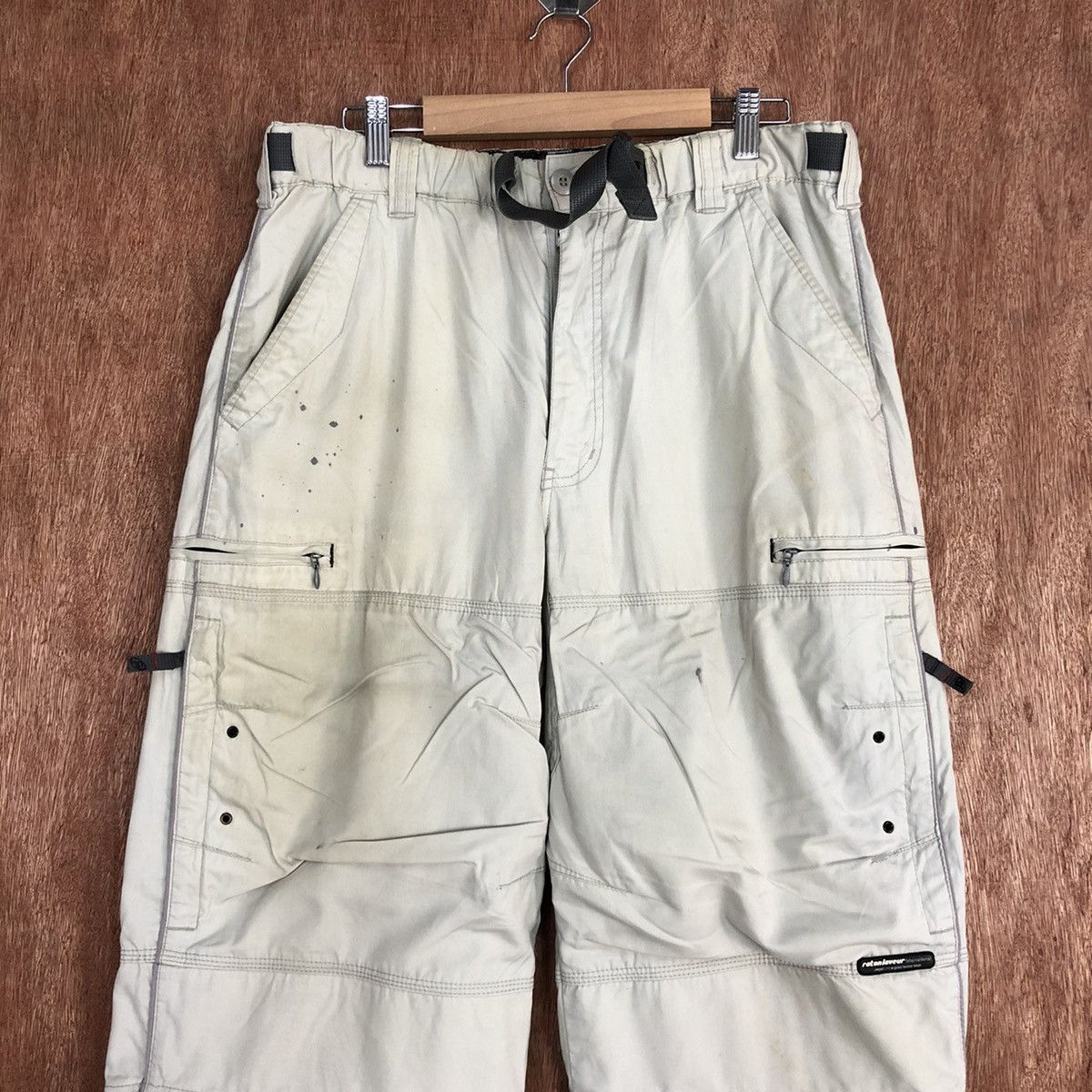 Japanese Brand Raton Laveur White Multipocket Cargo Pants #c832 Size US 30 / EU 46 - 2 Thumbnail