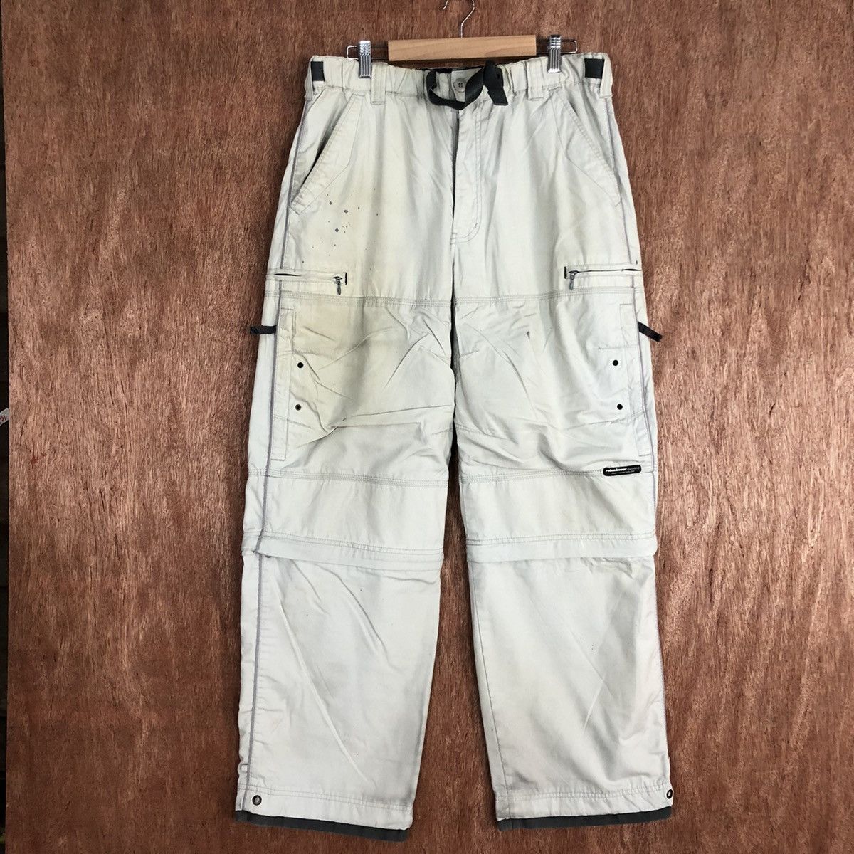 Japanese Brand Raton Laveur White Multipocket Cargo Pants #c832 Size US 30 / EU 46 - 1 Thumbnail