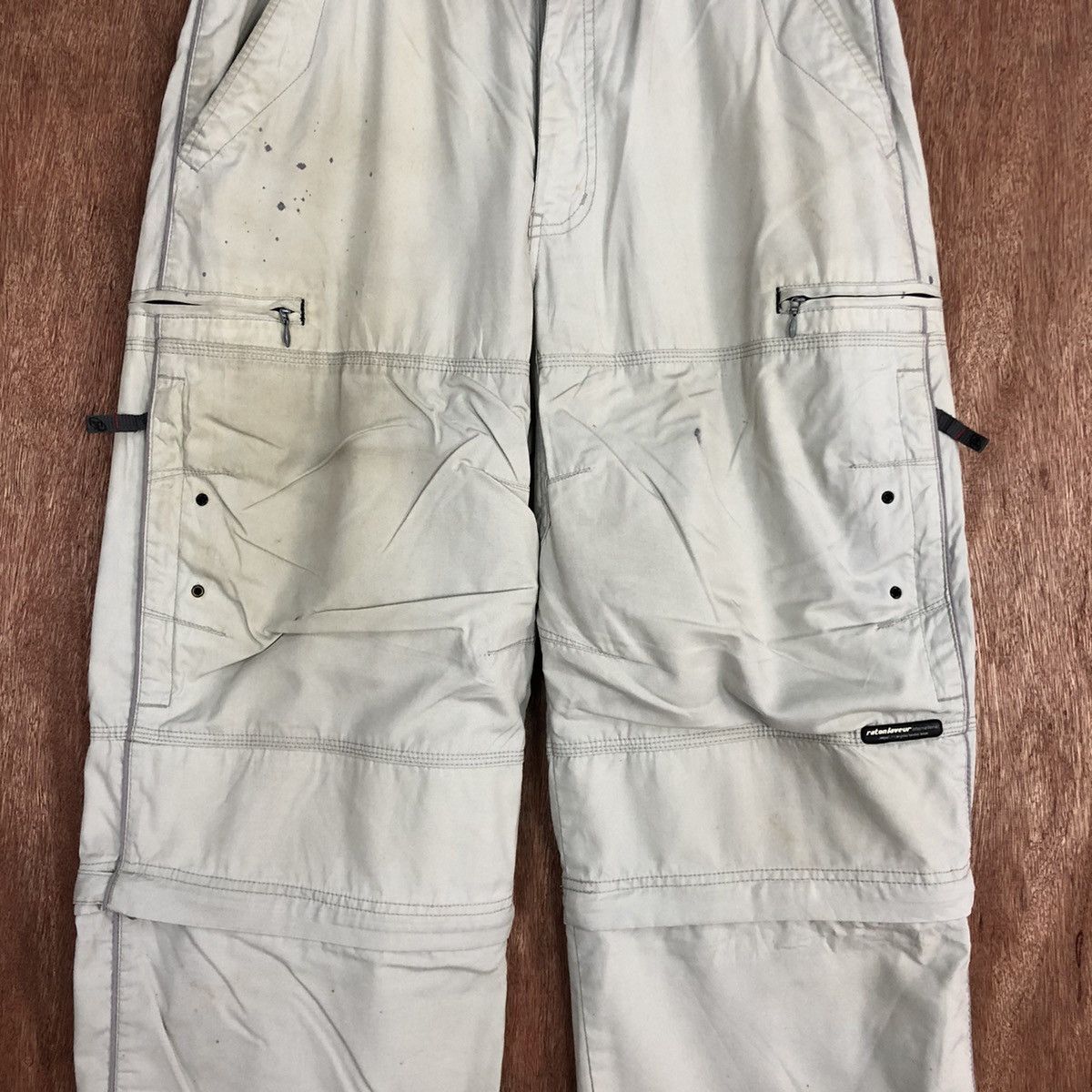 Japanese Brand Raton Laveur White Multipocket Cargo Pants #c832 Size US 30 / EU 46 - 4 Thumbnail