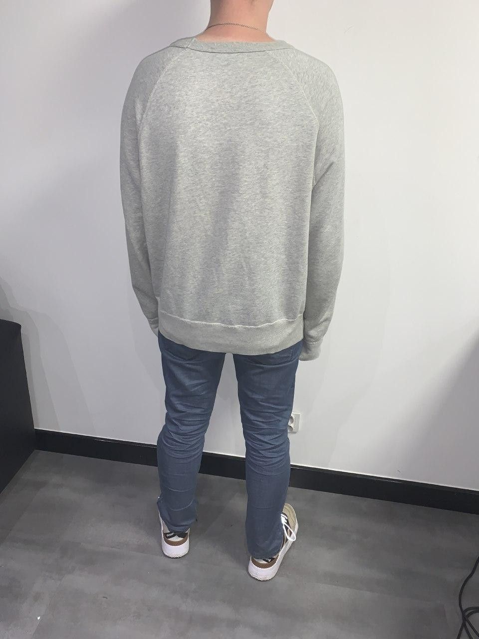 Acne Studios SS14 Acne Studios College Patch Gray Sweatshirt Size US XL / EU 56 / 4 - 5 Thumbnail