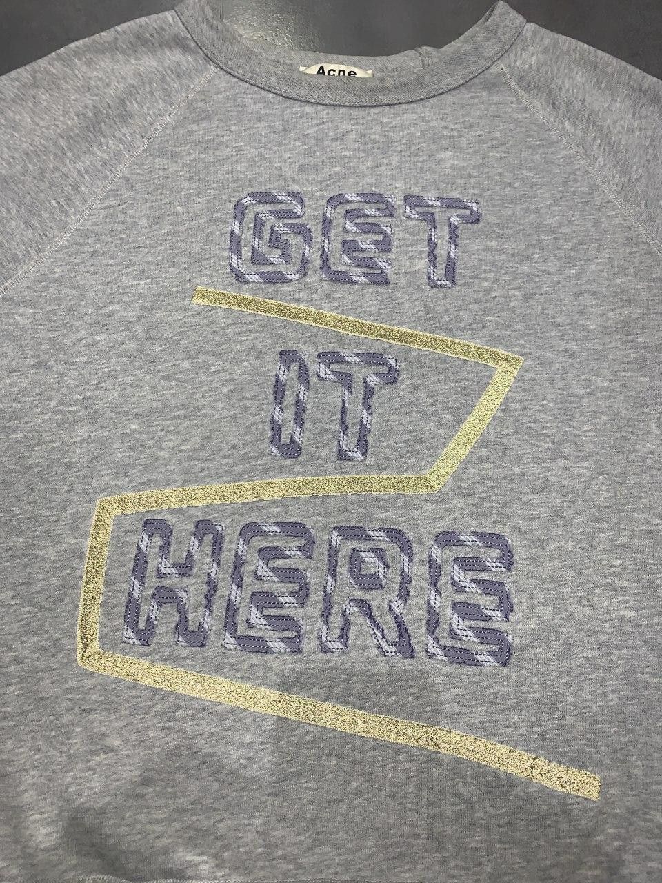 Acne Studios SS14 Acne Studios College Patch Gray Sweatshirt Size US XL / EU 56 / 4 - 1 Thumbnail