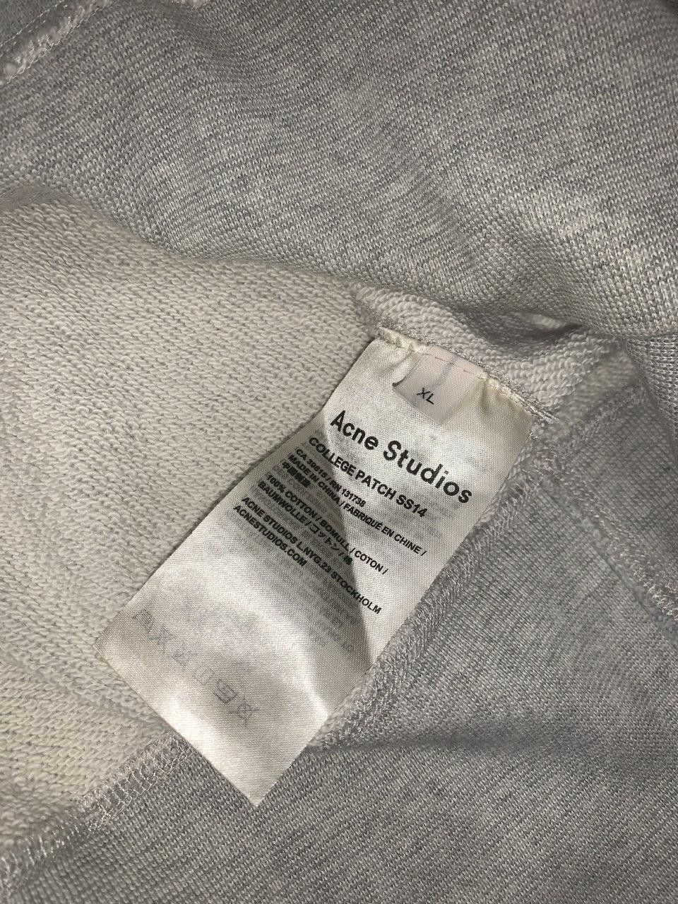Acne Studios SS14 Acne Studios College Patch Gray Sweatshirt Size US XL / EU 56 / 4 - 15 Thumbnail