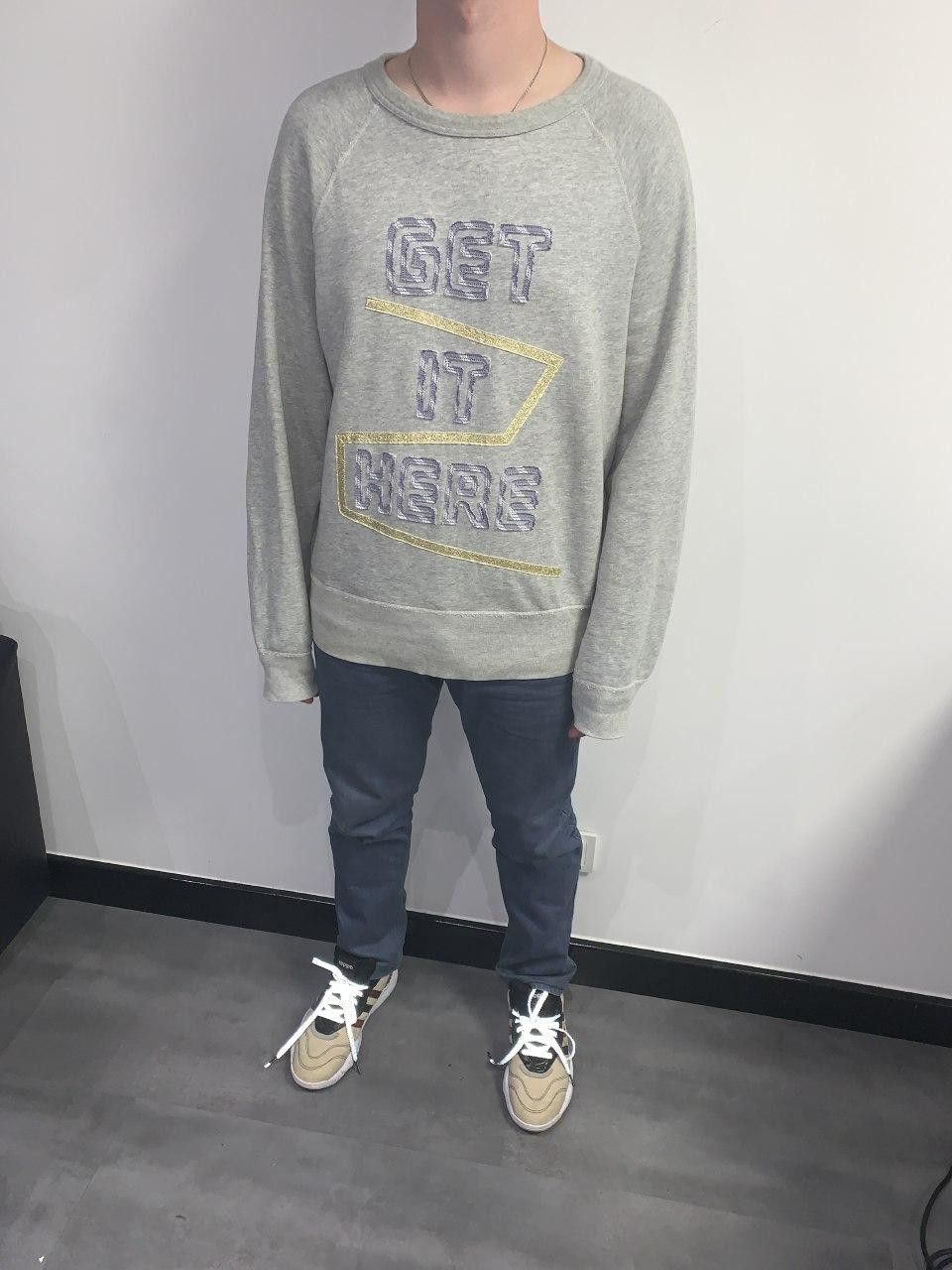 Acne Studios SS14 Acne Studios College Patch Gray Sweatshirt Size US XL / EU 56 / 4 - 3 Thumbnail