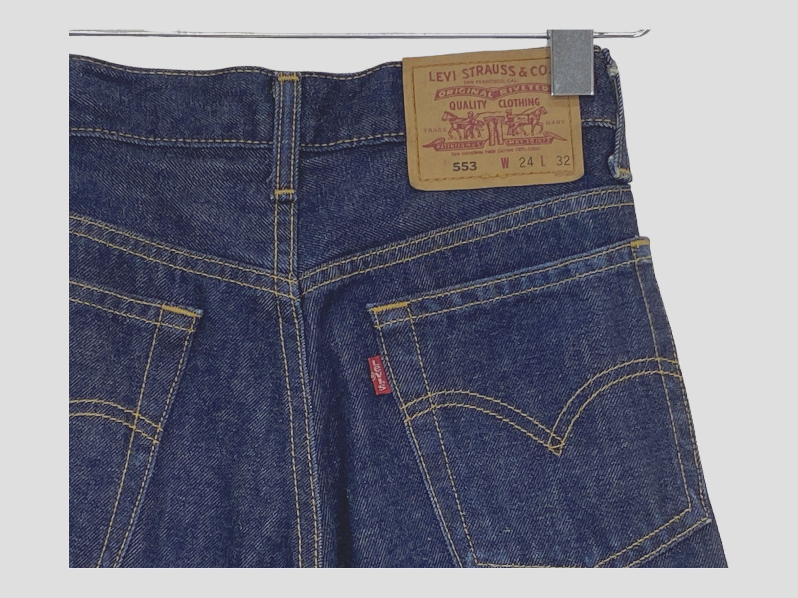Levi's × Levi's Vintage Clothing Levi's 553 Vintage High-Waisted JeansDark Wash Classic Denim Size 25" / US 0 / IT 36 - 8 Thumbnail