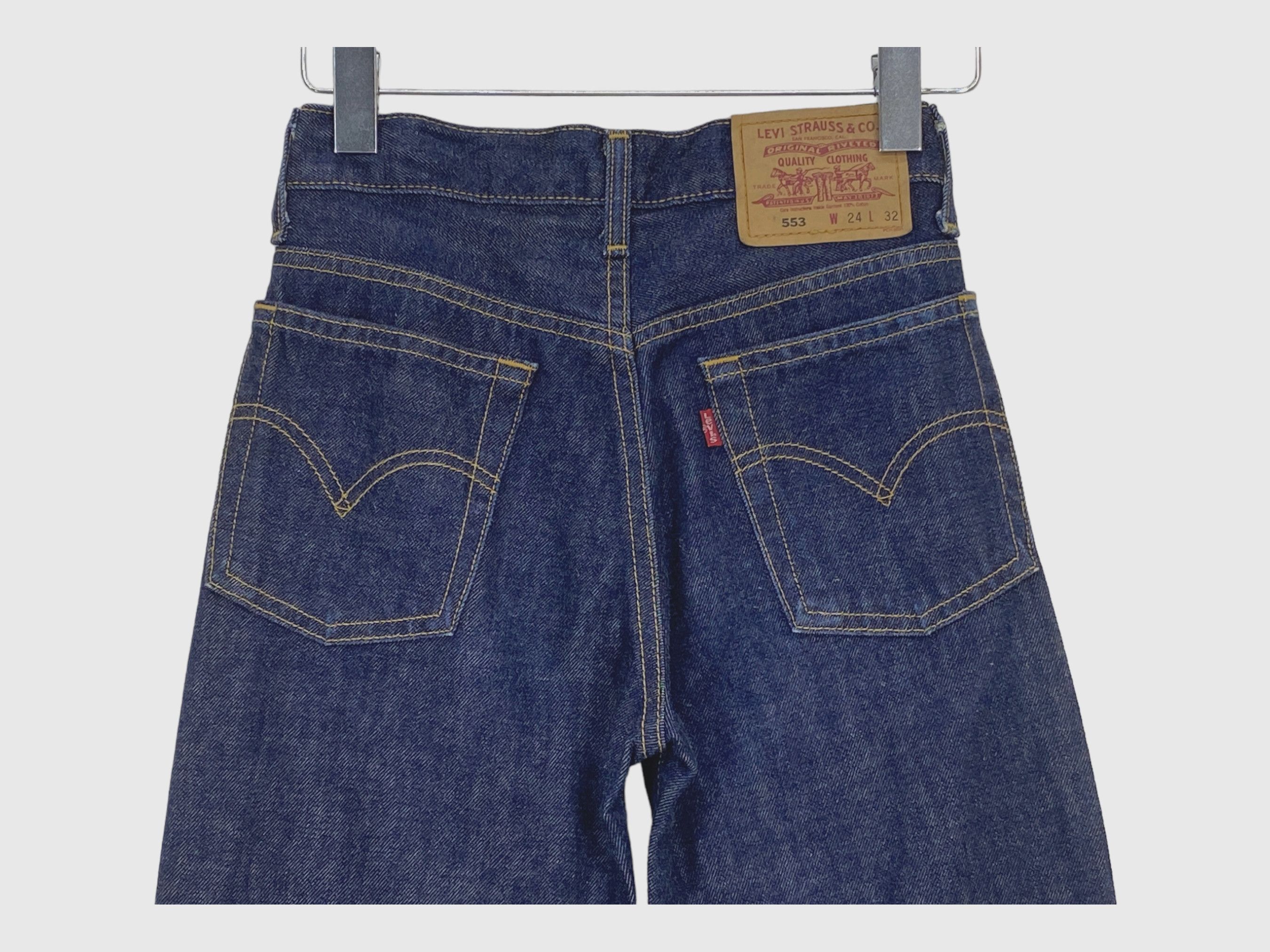 Levi's × Levi's Vintage Clothing Levi's 553 Vintage High-Waisted JeansDark Wash Classic Denim Size 25" / US 0 / IT 36 - 4 Thumbnail