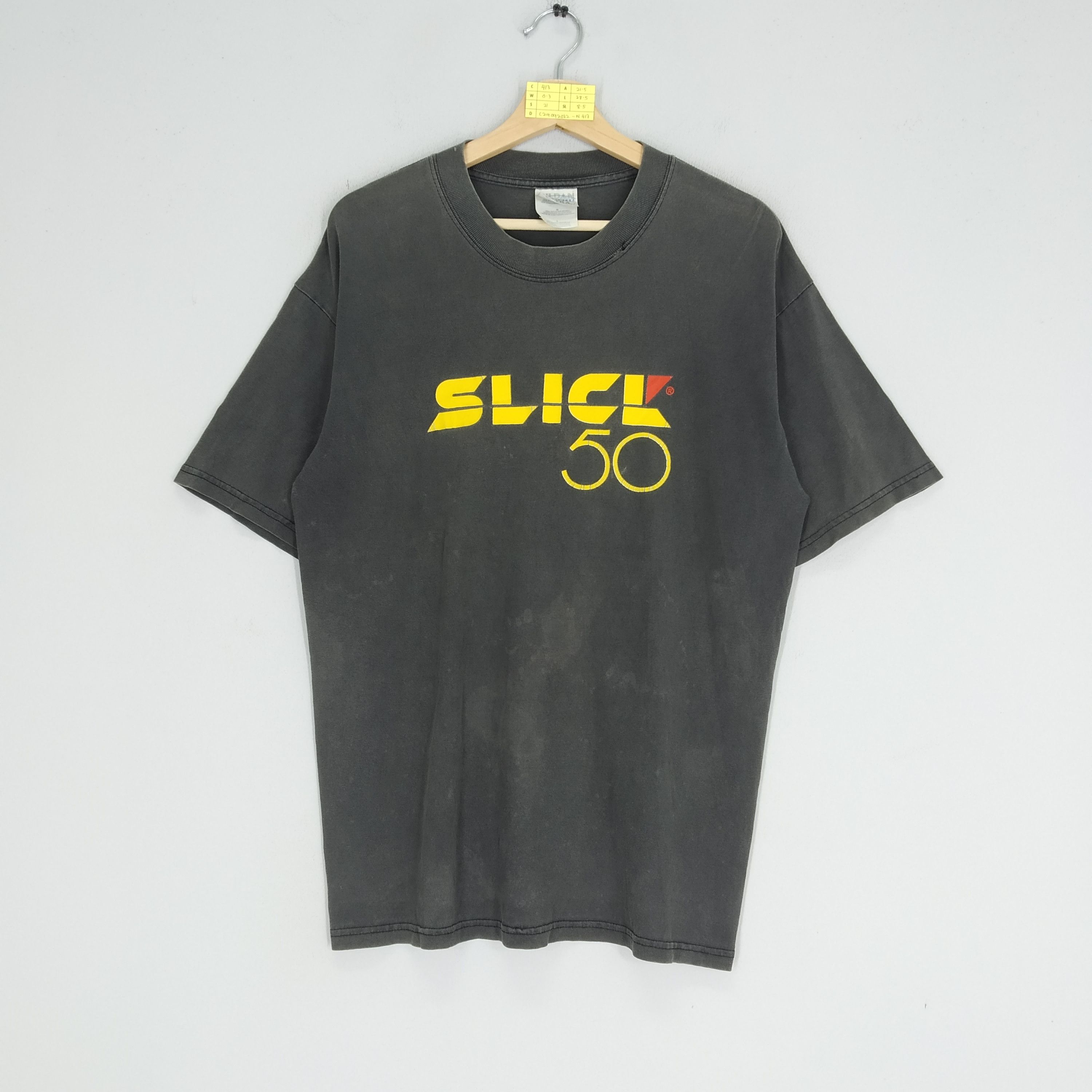 Vintage Slick 50 Car Logo Racing Sport Promo T-shirt