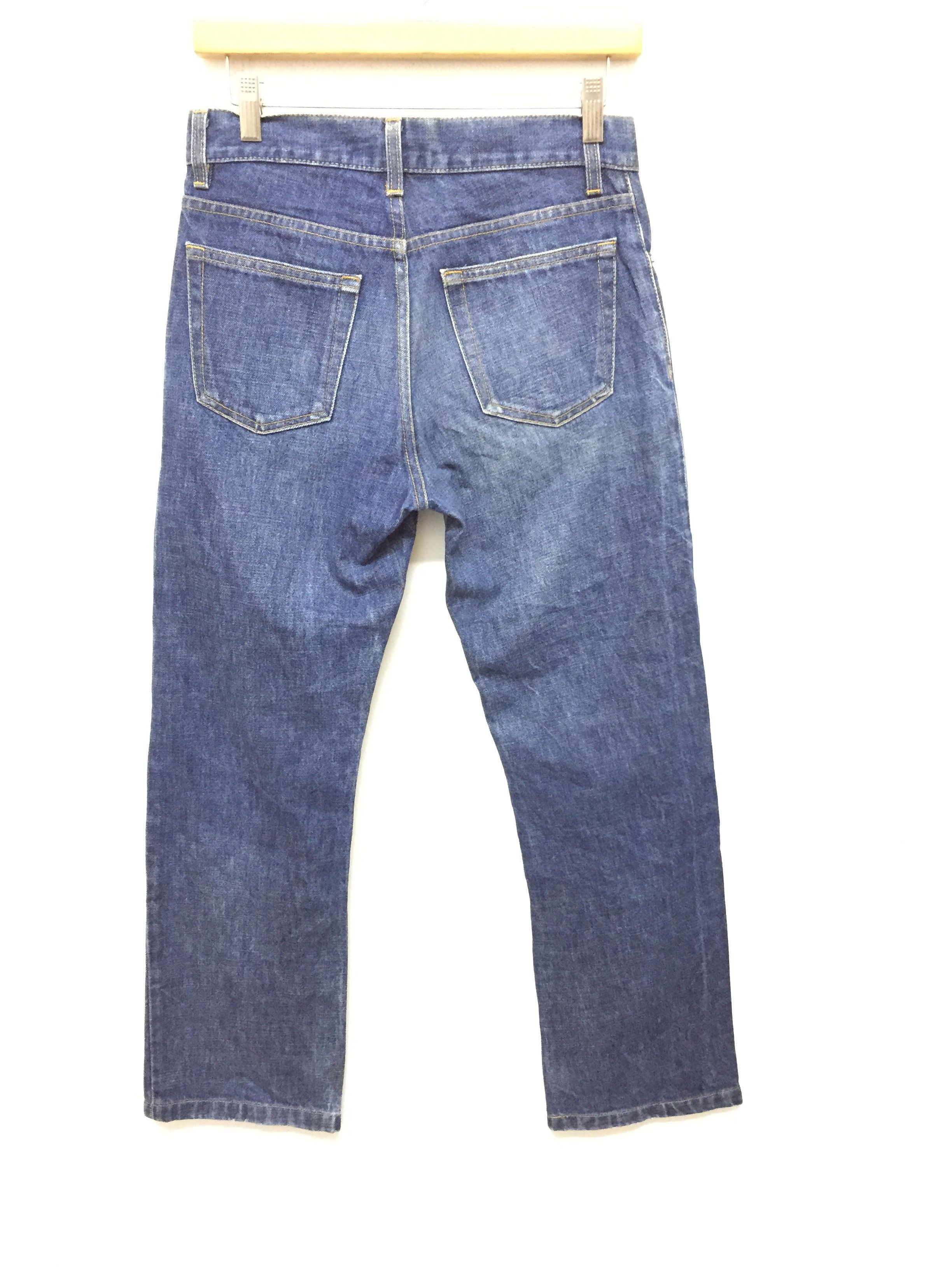 Helmut Lang SS1999 HELMUT LANG faded crop raw denim Size US 29 - 7 Thumbnail