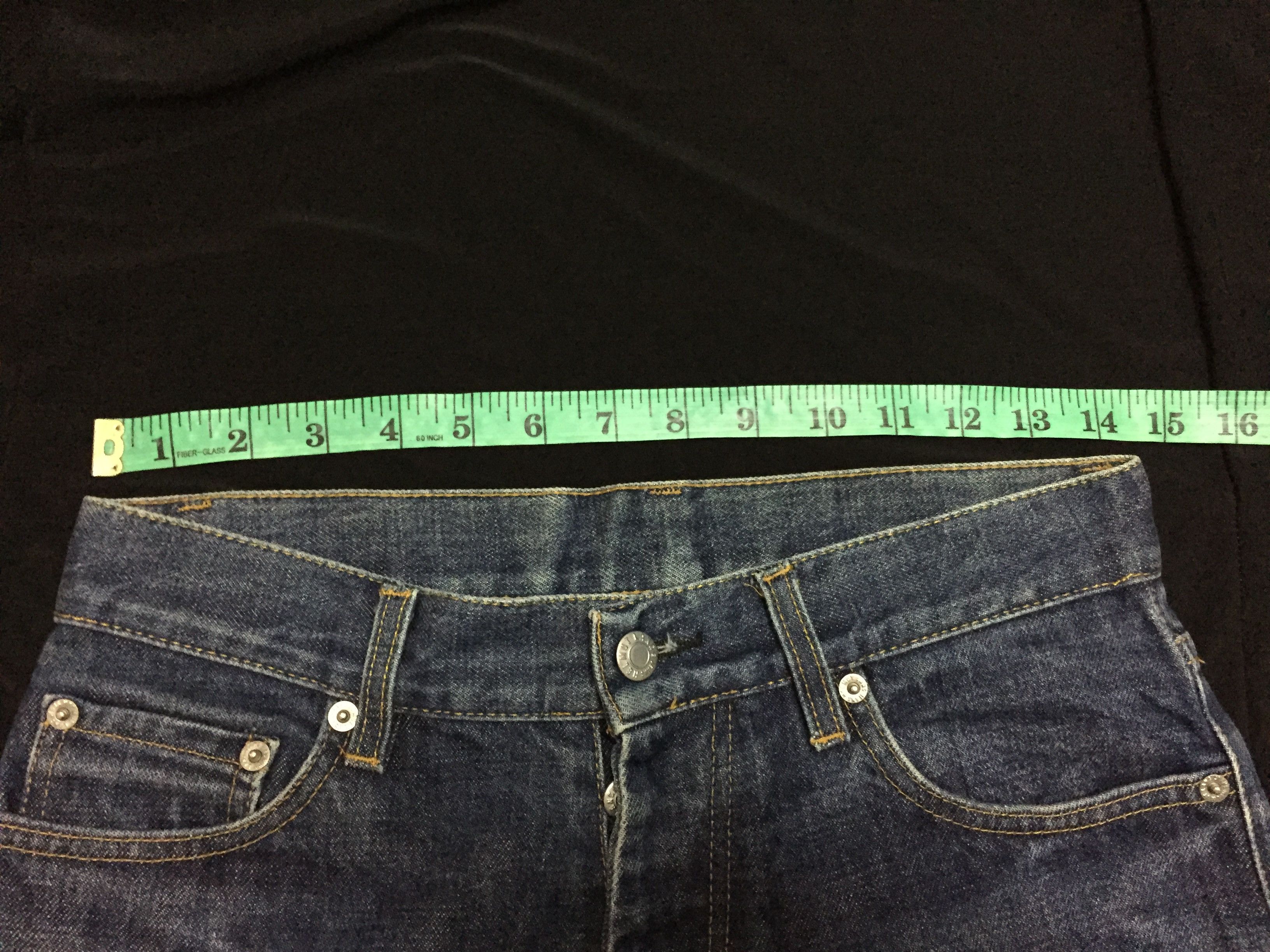 Helmut Lang SS1999 HELMUT LANG faded crop raw denim Size US 29 - 11 Thumbnail