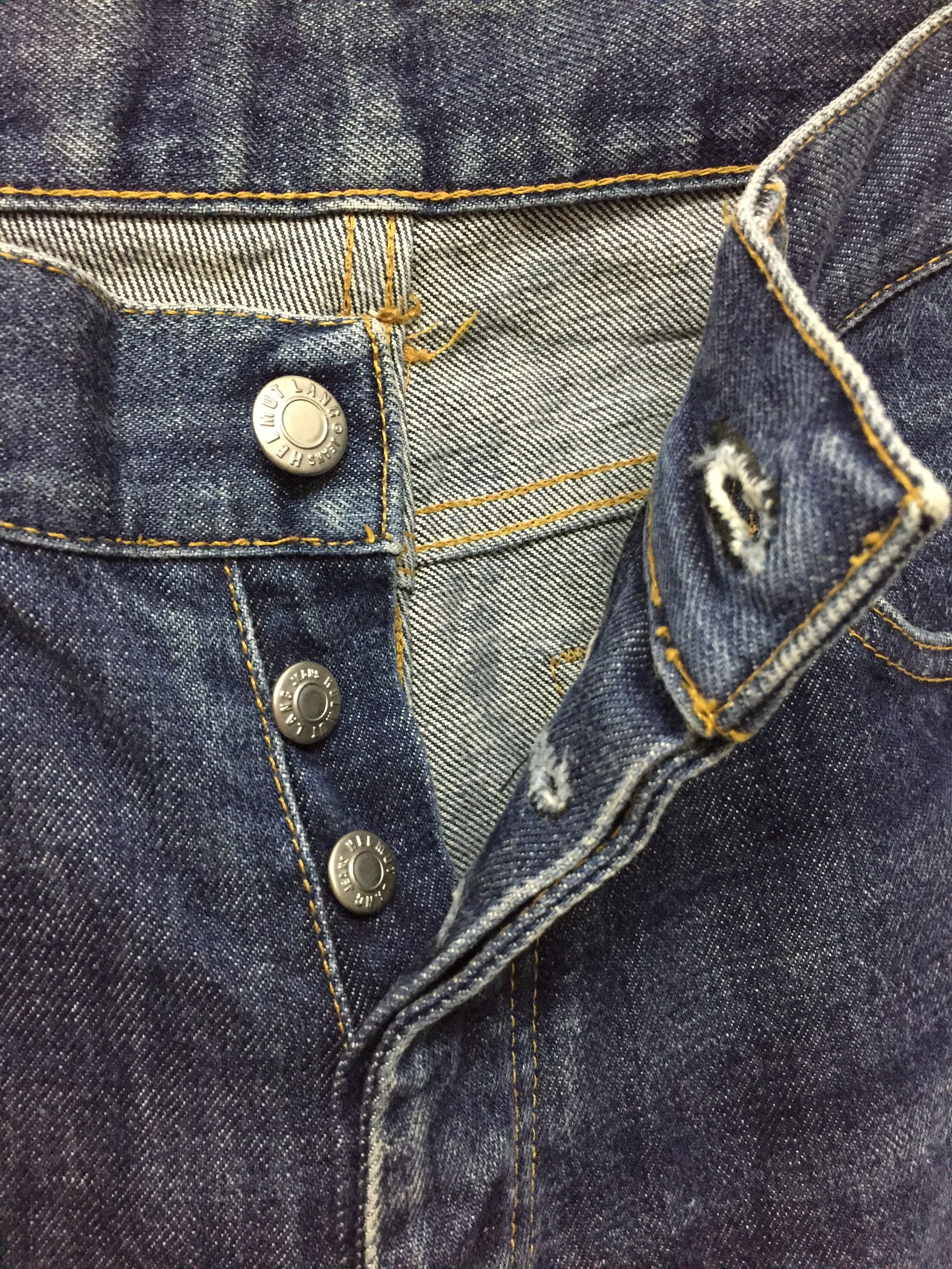 Helmut Lang SS1999 HELMUT LANG faded crop raw denim Size US 29 - 6 Thumbnail