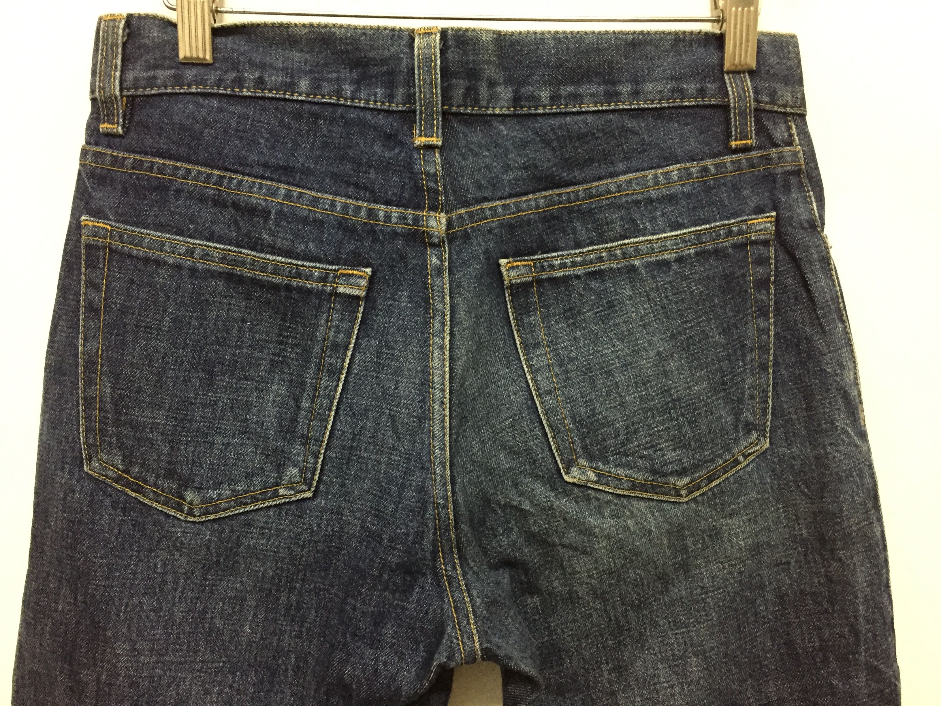 Helmut Lang SS1999 HELMUT LANG faded crop raw denim Size US 29 - 9 Thumbnail