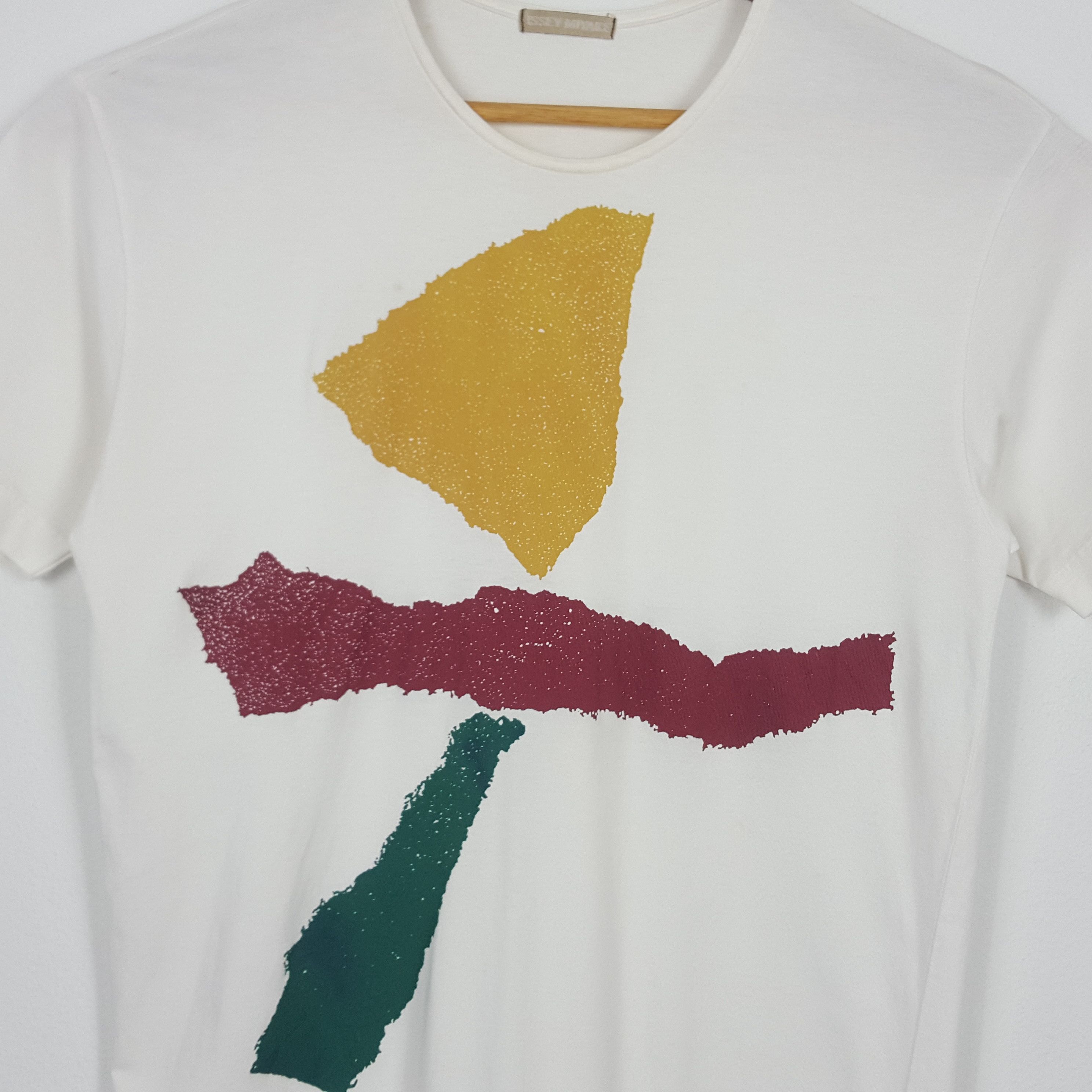 Issey Miyake × Japanese Brand × Vintage Vintage ISSEY MIYAKE Japanese Brand Rare Design t-shirthirt Size US M / EU 48-50 / 2 - 4 Thumbnail
