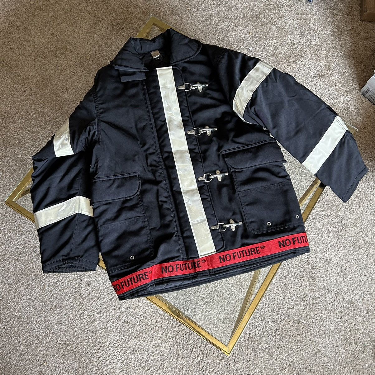 MAGIC STICK 2018 MEANS NOTHiNG HEAVY DUTY FiRE FiGHTERS COAT JACKET Size US L / EU 52-54 / 3 - 7 Thumbnail