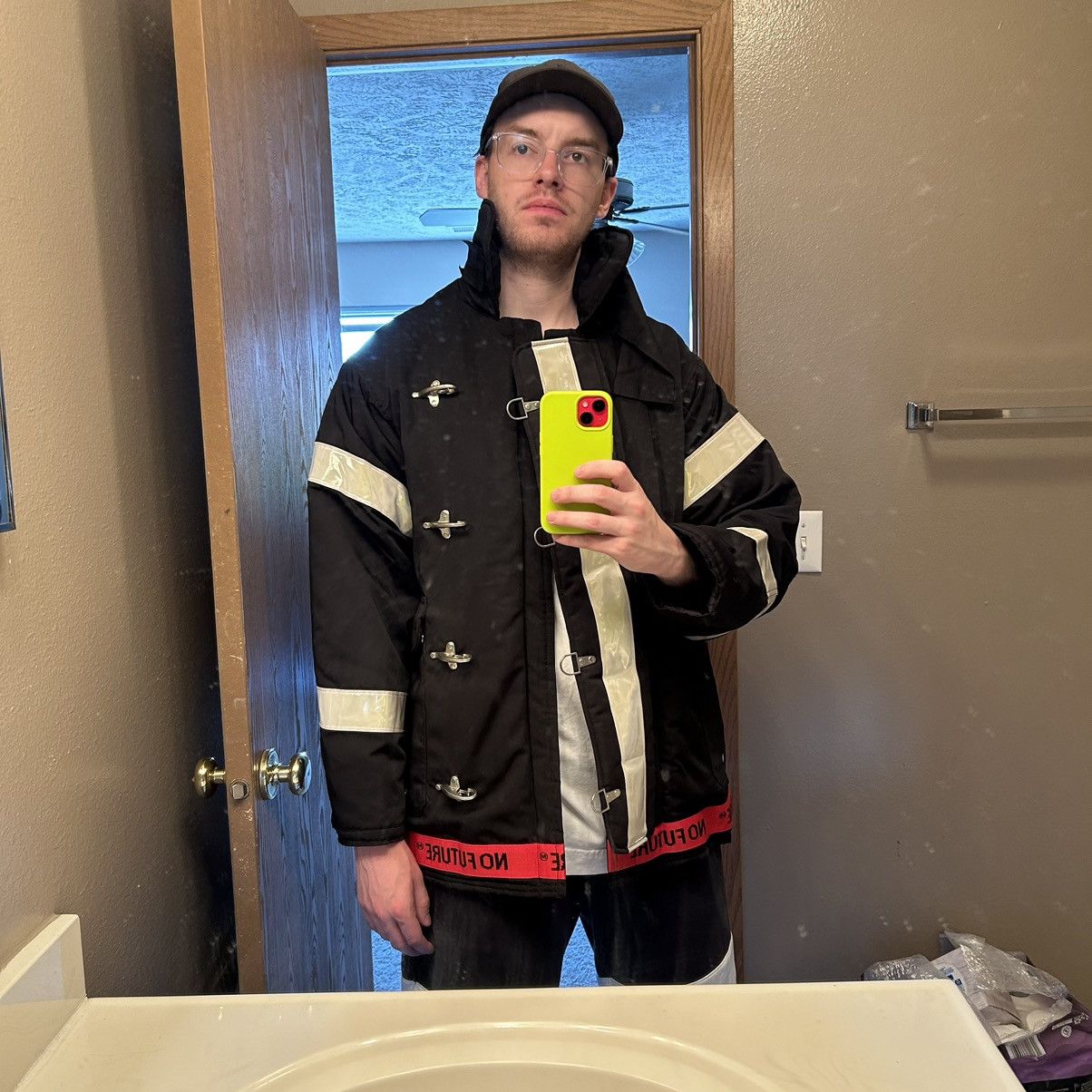 MAGIC STICK 2018 MEANS NOTHiNG HEAVY DUTY FiRE FiGHTERS COAT JACKET Size US L / EU 52-54 / 3 - 24 Thumbnail