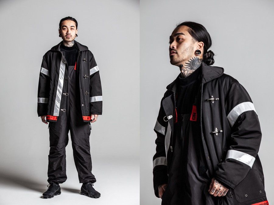 MAGIC STICK 2018 MEANS NOTHiNG HEAVY DUTY FiRE FiGHTERS COAT JACKET Size US L / EU 52-54 / 3 - 4 Thumbnail