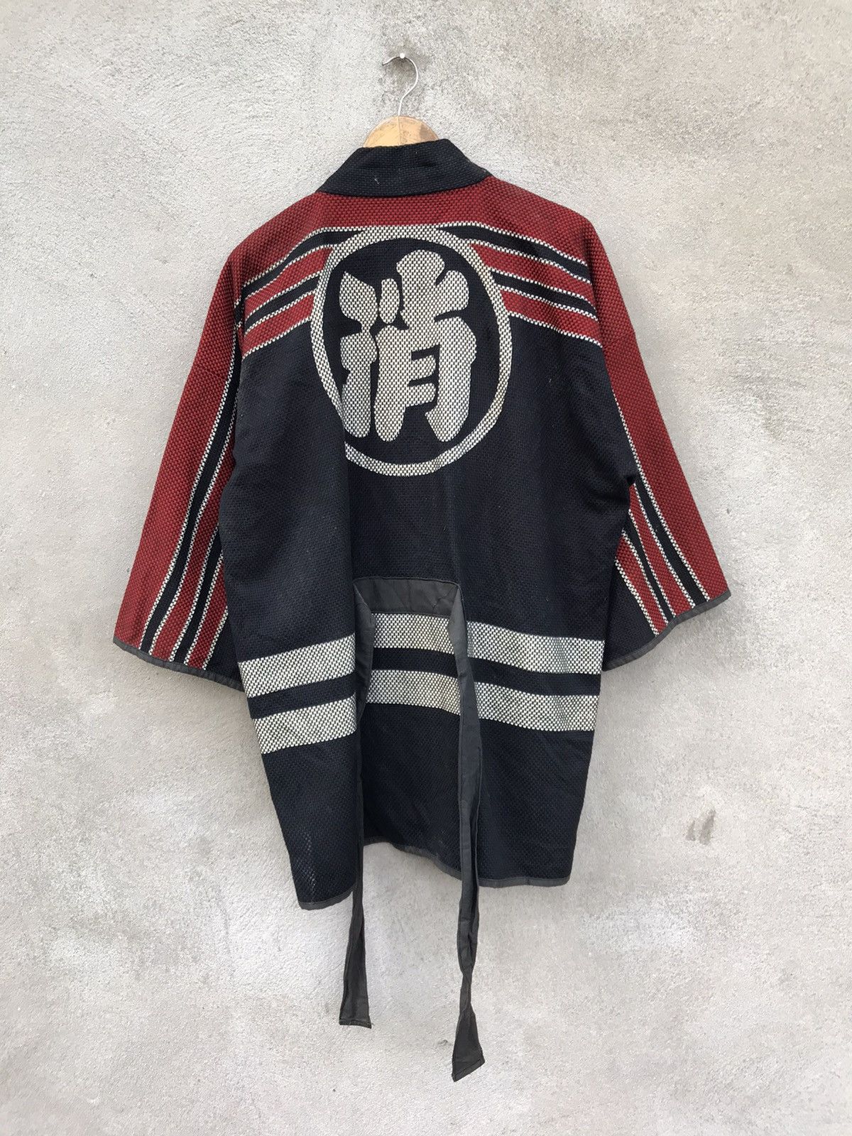 Vintage RARE VINTAGE 50s KIMONO FIREMAN SASHIKO BORO JACKET Size US L / EU 52-54 / 3 - 4 Thumbnail