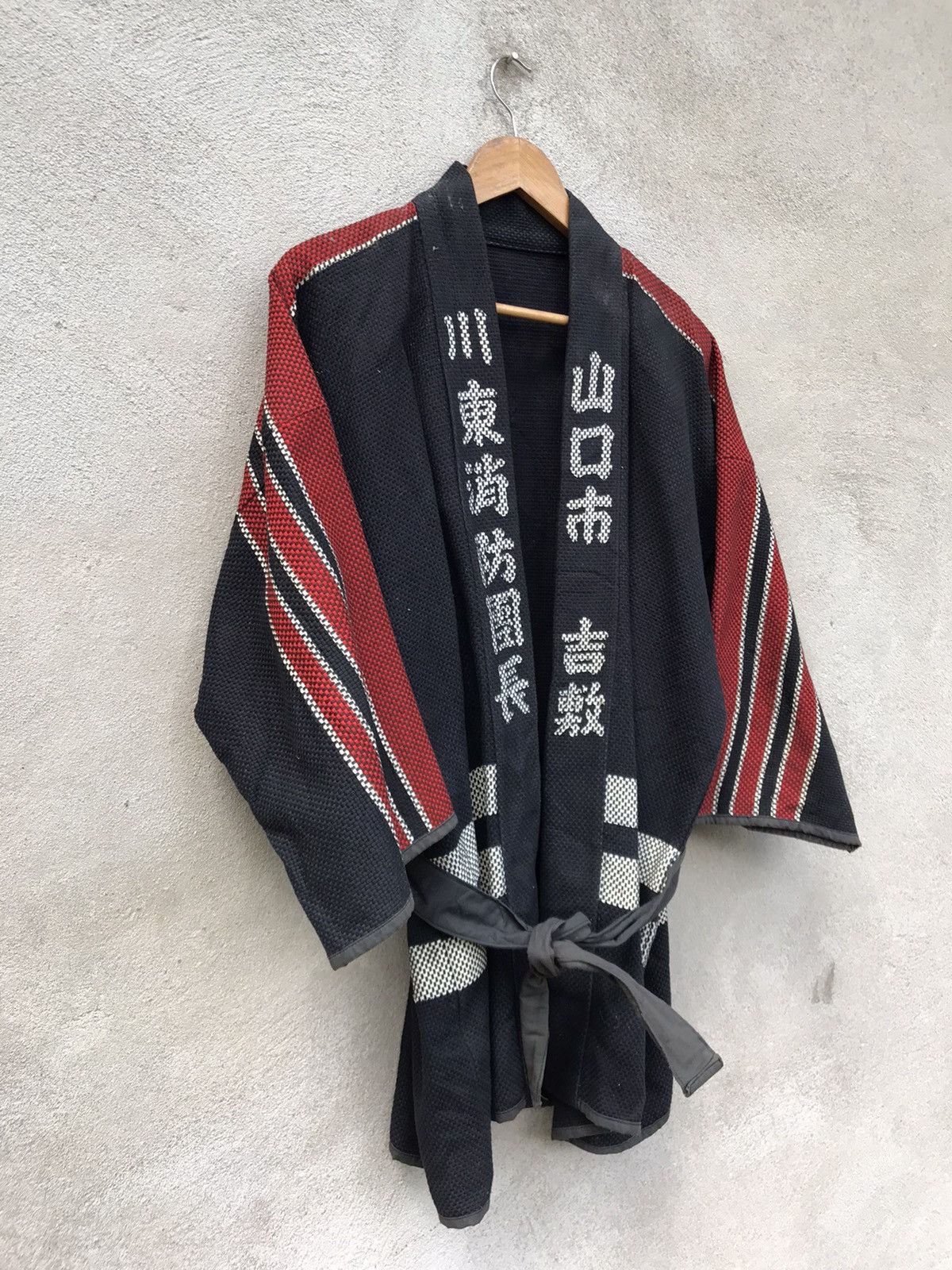 Vintage RARE VINTAGE 50s KIMONO FIREMAN SASHIKO BORO JACKET Size US L / EU 52-54 / 3 - 11 Thumbnail