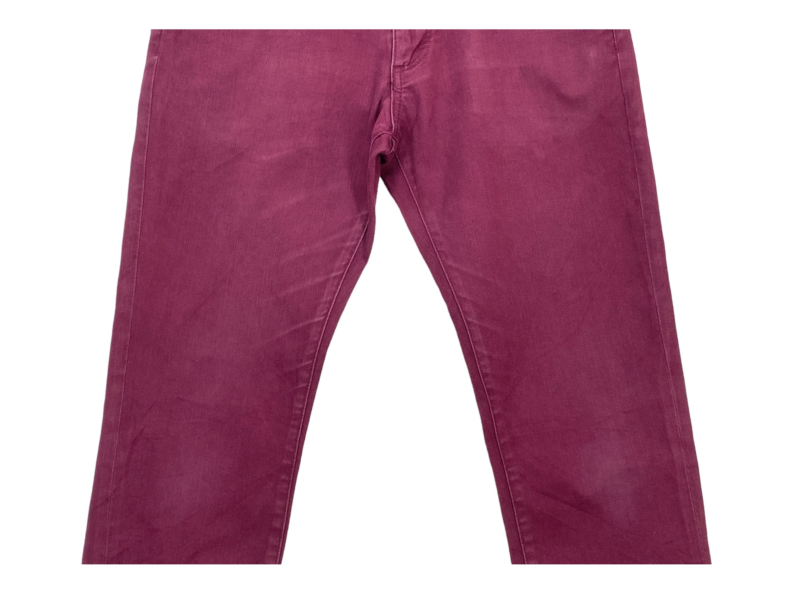 Japanese Brand Root Three Japanese Distressed Denim – Raw Hem, Rare Size US 32 / EU 48 - 5 Thumbnail