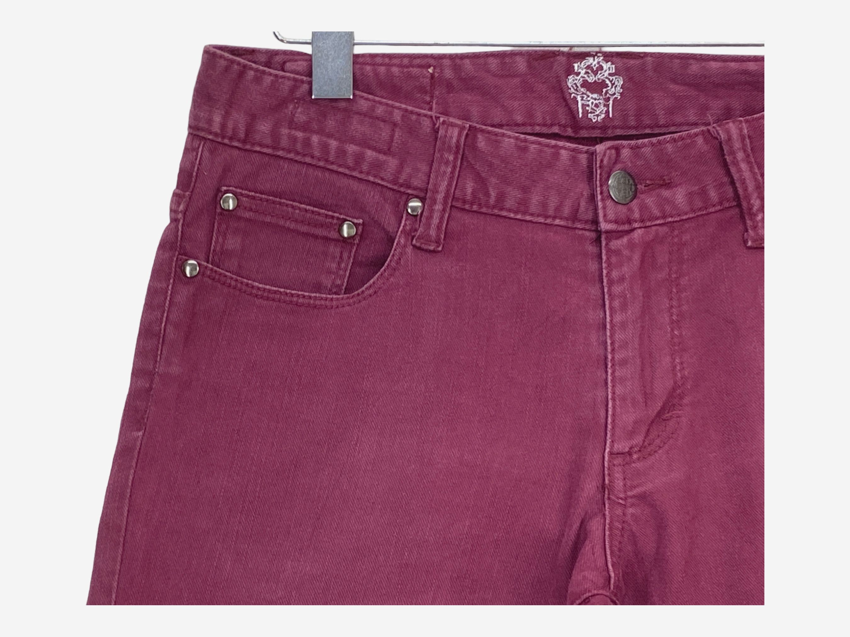Japanese Brand Root Three Japanese Distressed Denim – Raw Hem, Rare Size US 32 / EU 48 - 7 Thumbnail