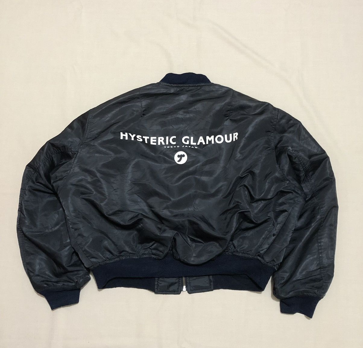 image of Very! 80's Iconic Hysteric Glamour Ma-1 Bomber in Black, Men's (Size Medium)