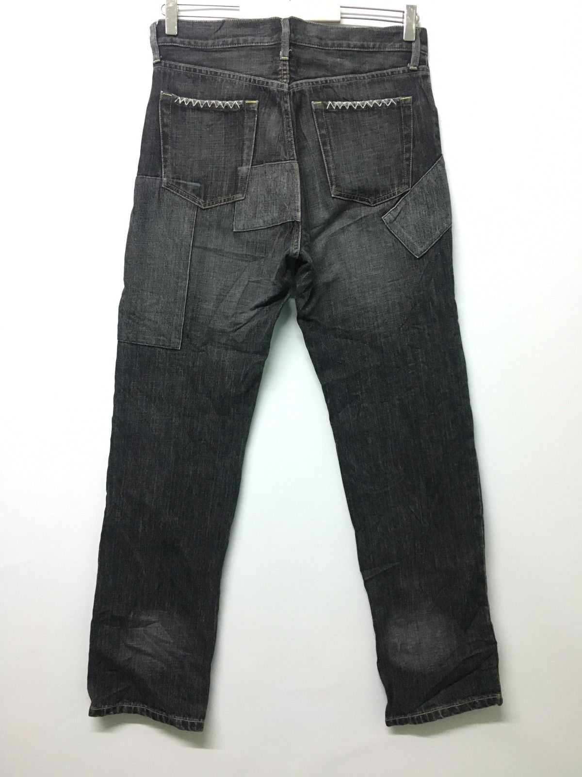 Uniqlo UNIQLO Jeans Faded Patch Work sashiko embroidery Size US 32 / EU 48 - 9 Thumbnail