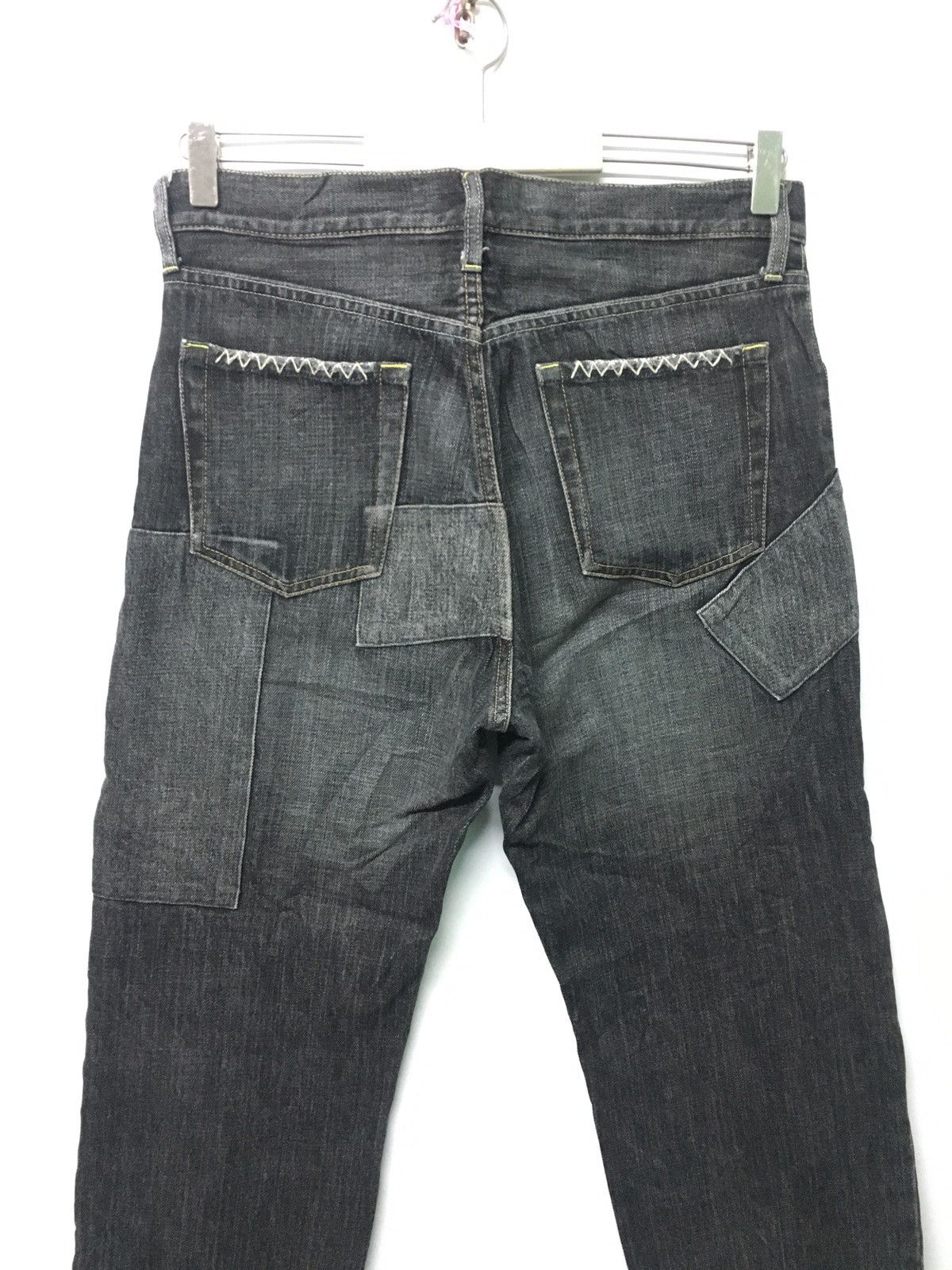 Uniqlo UNIQLO Jeans Faded Patch Work sashiko embroidery Size US 32 / EU 48 - 10 Thumbnail