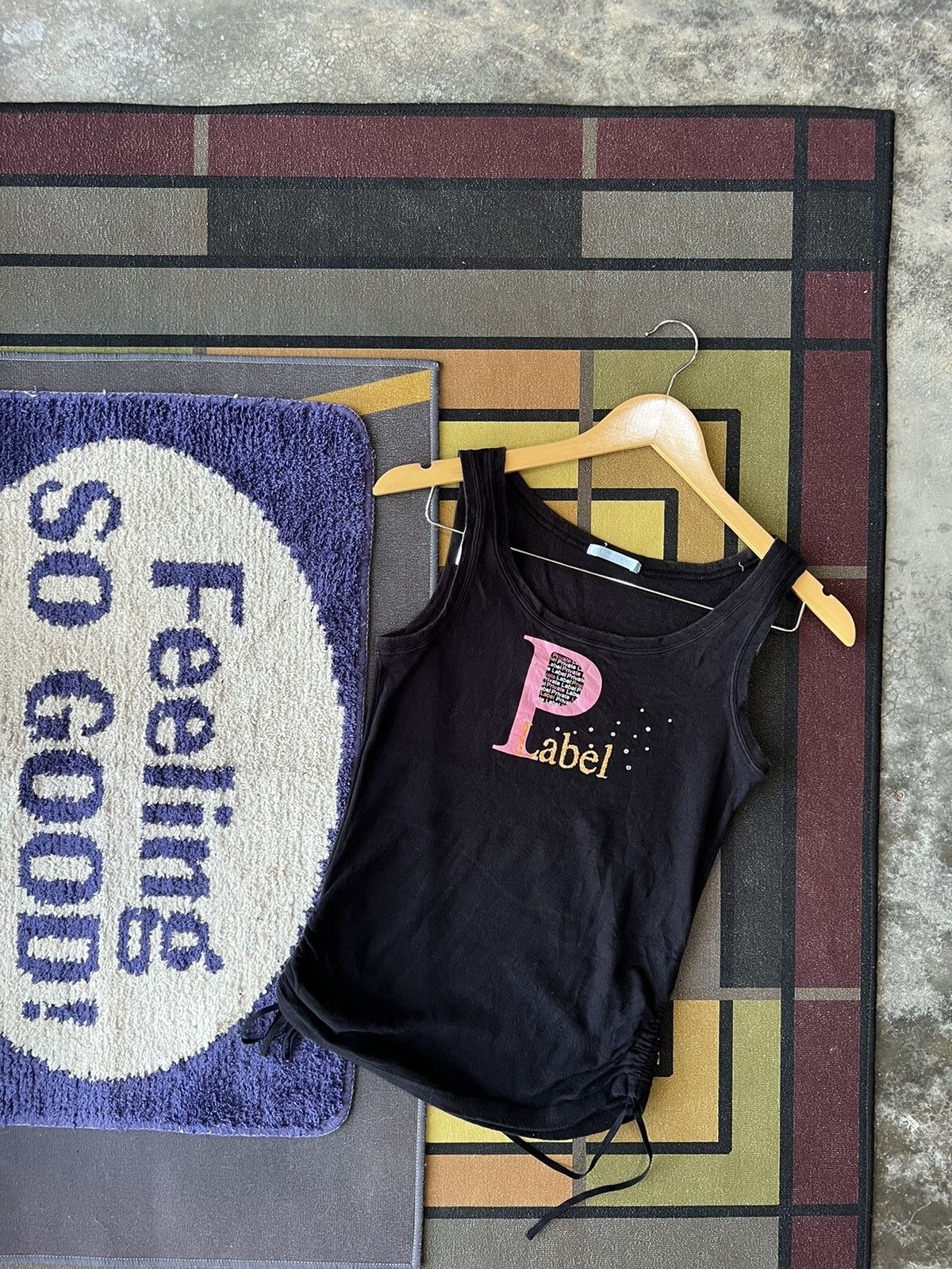 image of Private Label From Hong Kong Private Label Tank Top in Black, Women's (Size 2XS)