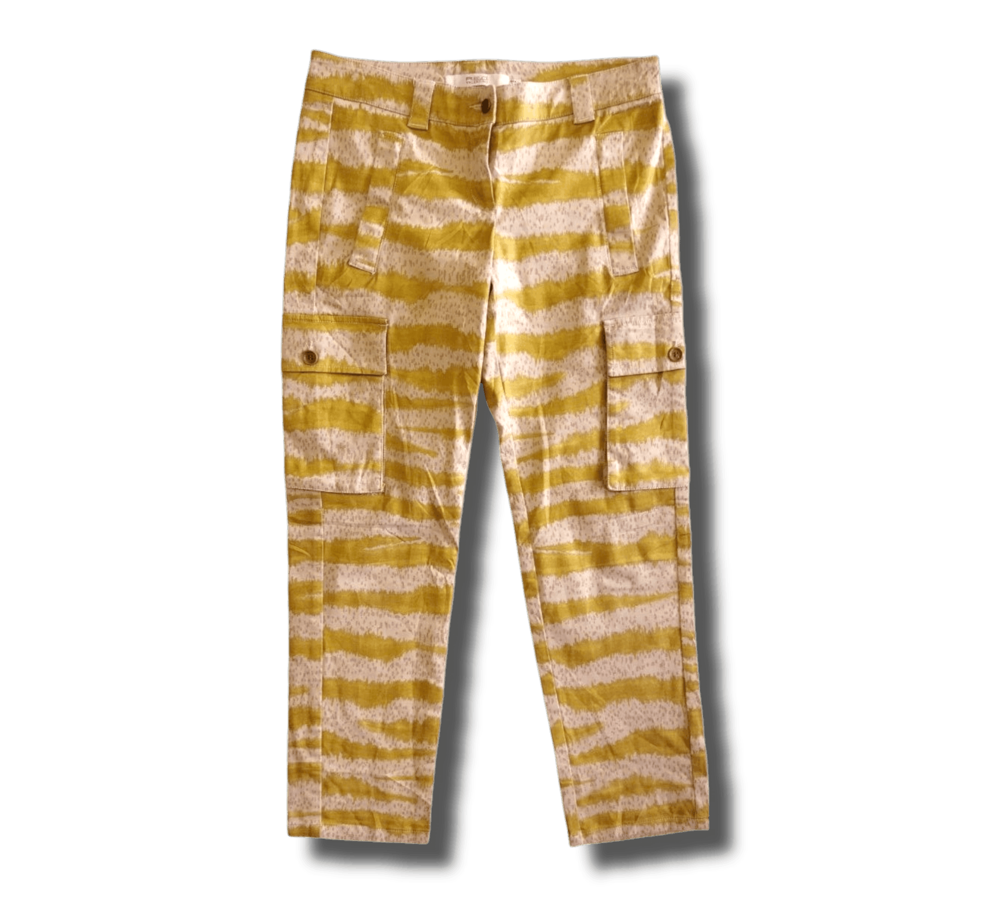 Designer R.E.D Valentino Cropped Cargo Pants Size 32" / US 10 / IT 46 - 1 Thumbnail
