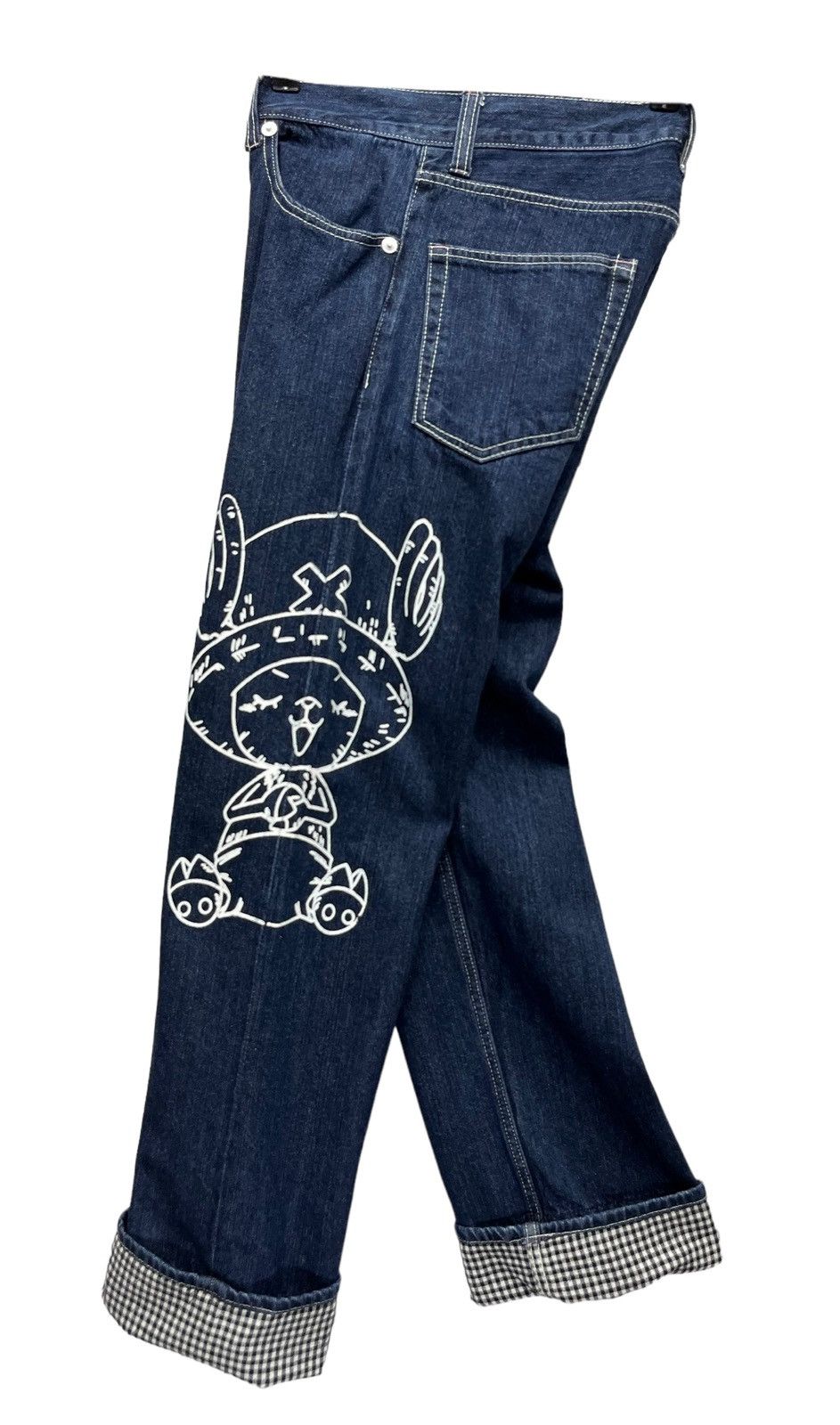 Dr. Collectors × One Piece × Vintage DOPE🔥TONYTONY CHOPPER ANIME ONE PIECE Big Print Denim Japan Size US 30 / EU 46 - 3 Thumbnail