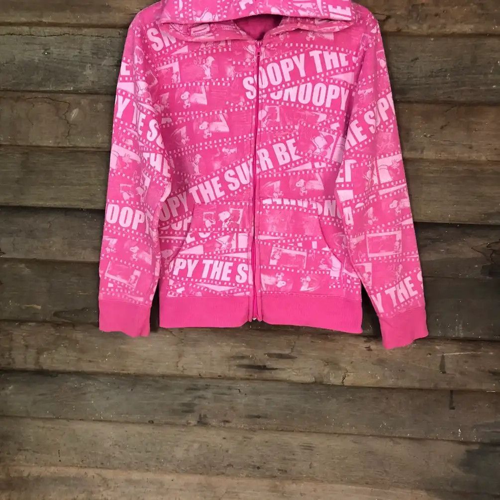 Japanese Brand × Peanuts Peanuts Snoopy Full Print Pink Hoodie #556 Size US S / EU 44-46 / 1 - 3 Thumbnail