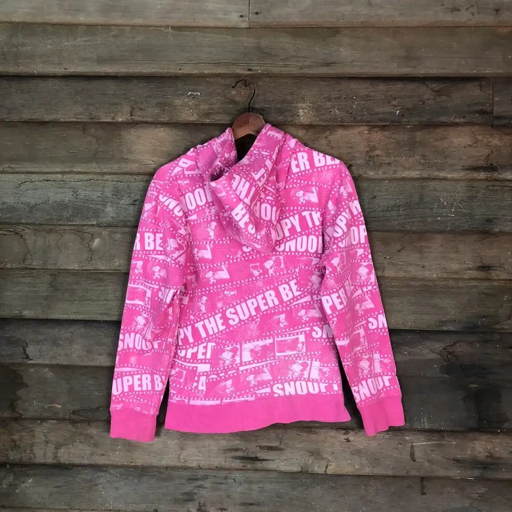 Japanese Brand × Peanuts Peanuts Snoopy Full Print Pink Hoodie #556 Size US S / EU 44-46 / 1 - 9 Thumbnail
