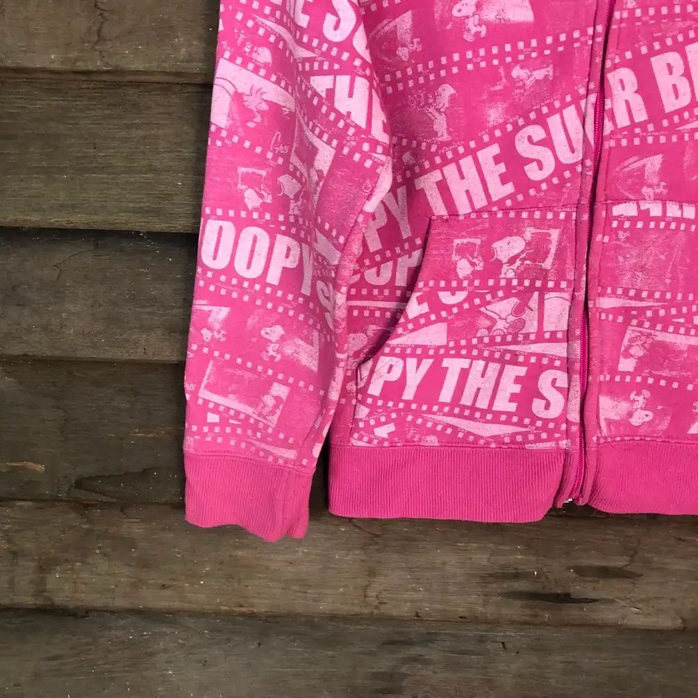Japanese Brand × Peanuts Peanuts Snoopy Full Print Pink Hoodie #556 Size US S / EU 44-46 / 1 - 4 Thumbnail