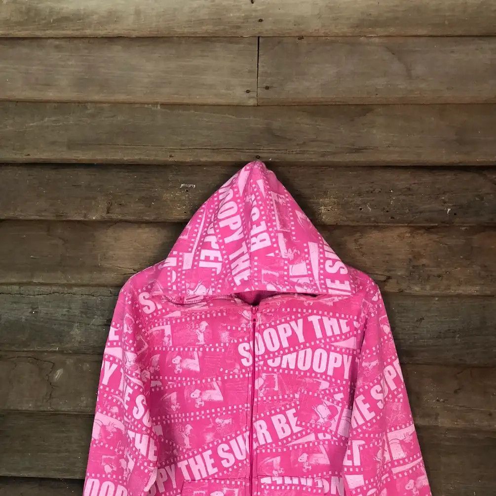 Japanese Brand × Peanuts Peanuts Snoopy Full Print Pink Hoodie #556 Size US S / EU 44-46 / 1 - 2 Thumbnail