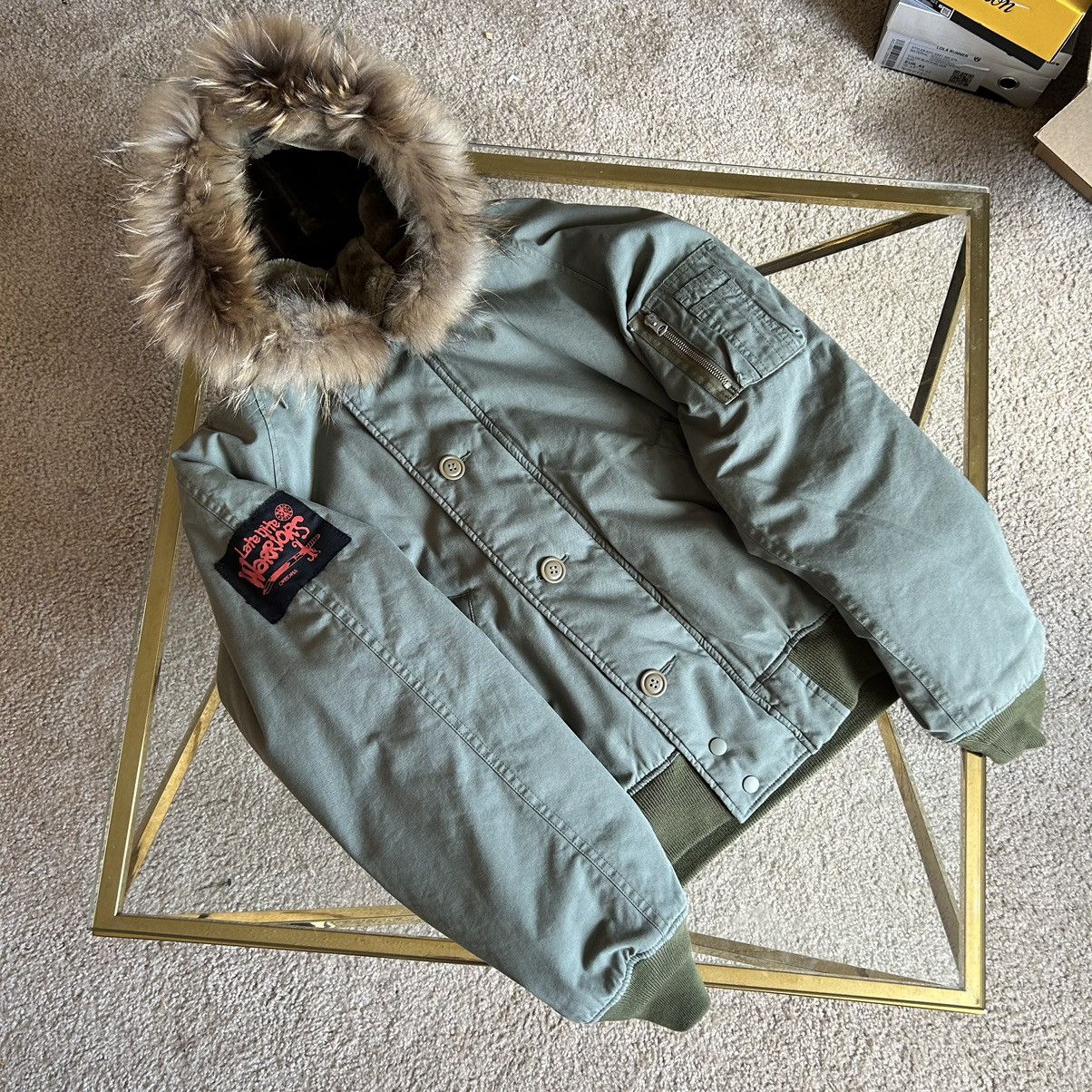 MAGIC STICK 2016 CROPPED DOWN-FiLLED N-2B COAT PARKA FUR-LiNED HOOD Size US M / EU 48-50 / 2 - 6 Thumbnail