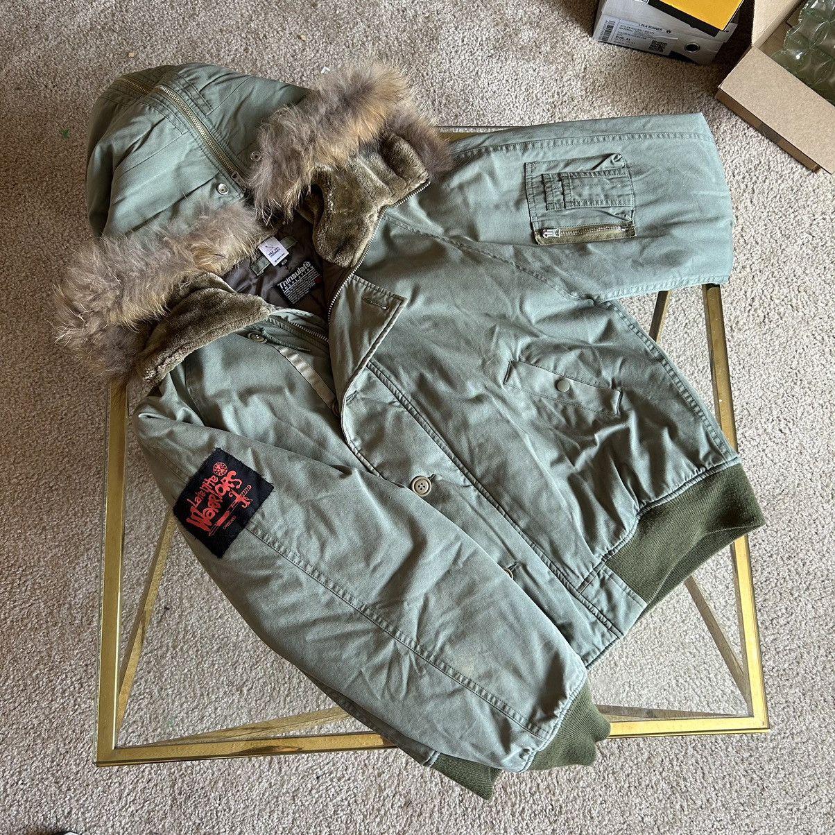 2016 CROPPED DOWN-FiLLED N-2B COAT PARKA FUR-LiNED HOOD