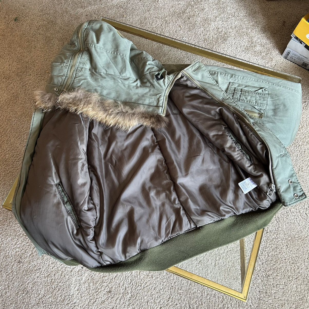 MAGIC STICK 2016 CROPPED DOWN-FiLLED N-2B COAT PARKA FUR-LiNED HOOD Size US L / EU 52-54 / 3 - 13 Thumbnail