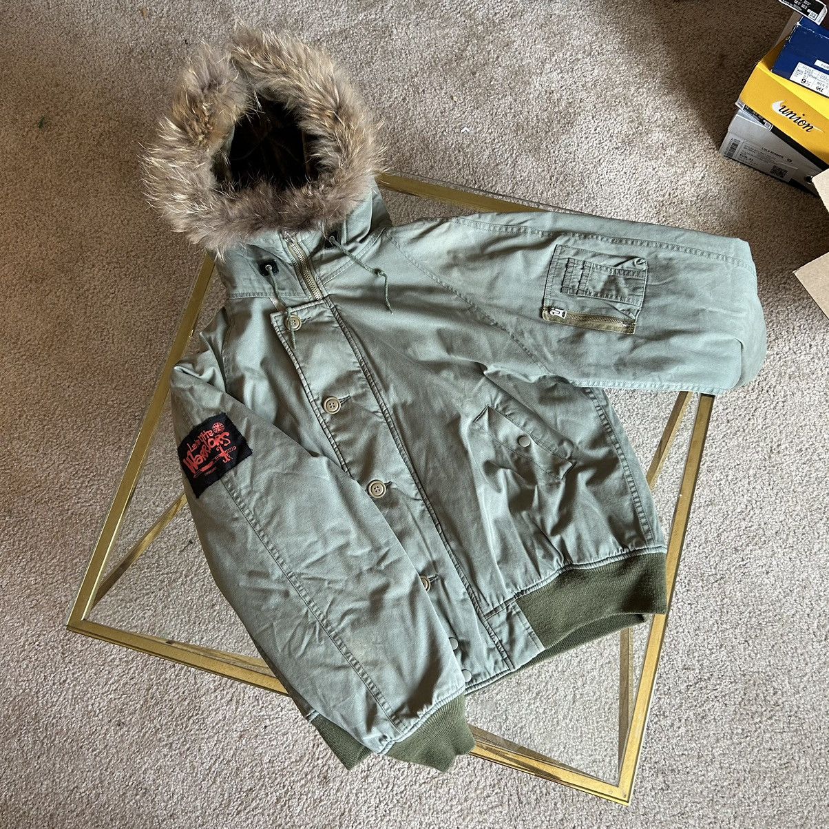 MAGIC STICK 2016 CROPPED DOWN-FiLLED N-2B COAT PARKA FUR-LiNED HOOD Size US L / EU 52-54 / 3 - 2 Thumbnail