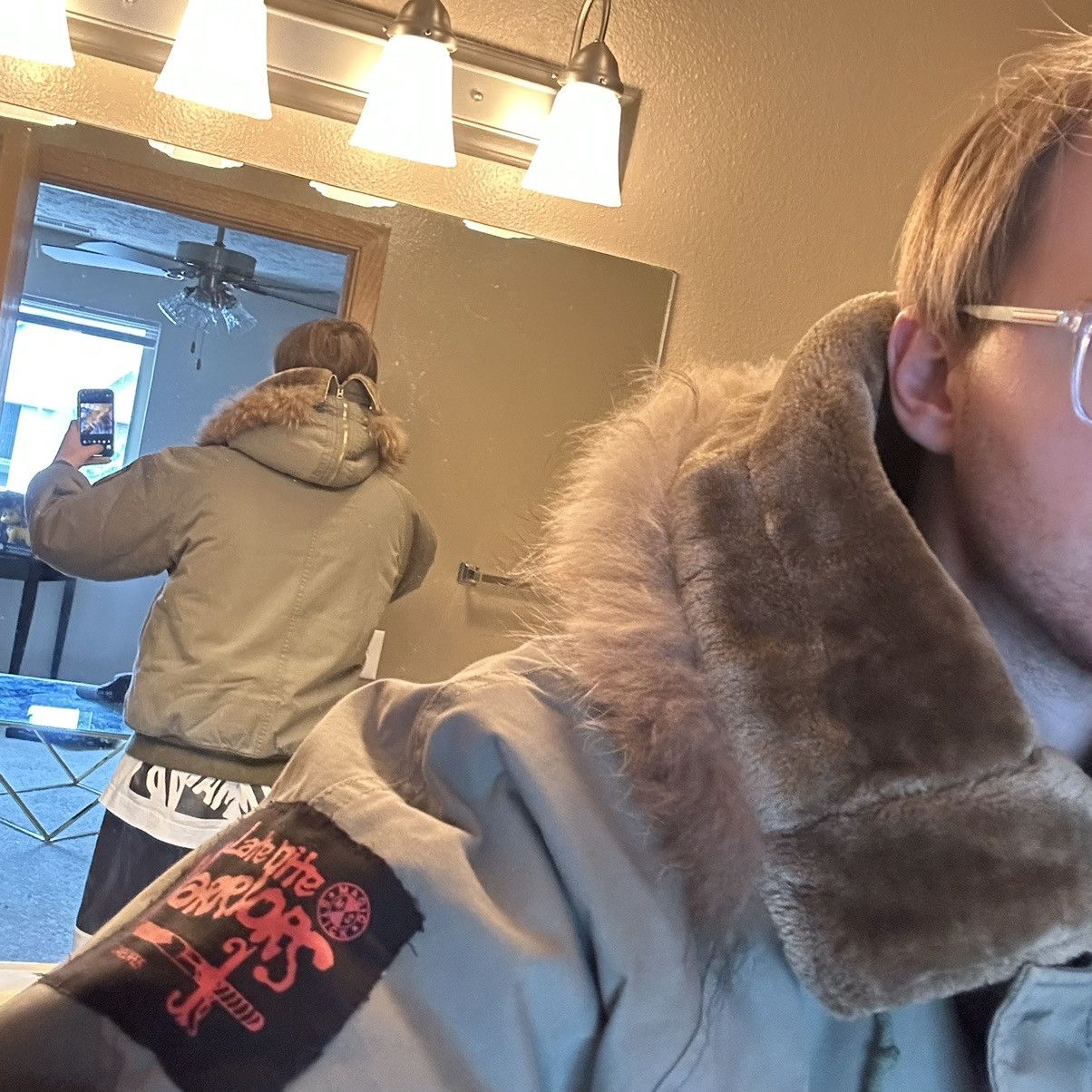 MAGIC STICK 2016 CROPPED DOWN-FiLLED N-2B COAT PARKA FUR-LiNED HOOD Size US L / EU 52-54 / 3 - 21 Thumbnail