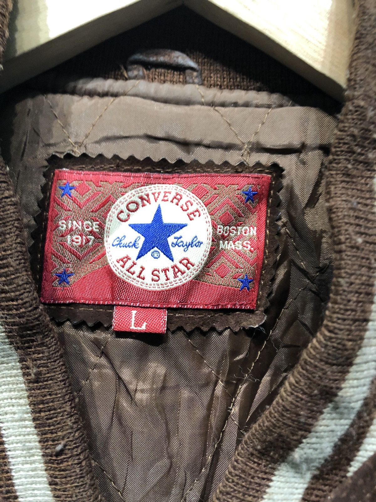Converse AJ1 Vintage Converse All Star Chuck Taylor Varsity Jacket Size US L / EU 52-54 / 3 - 4 Thumbnail