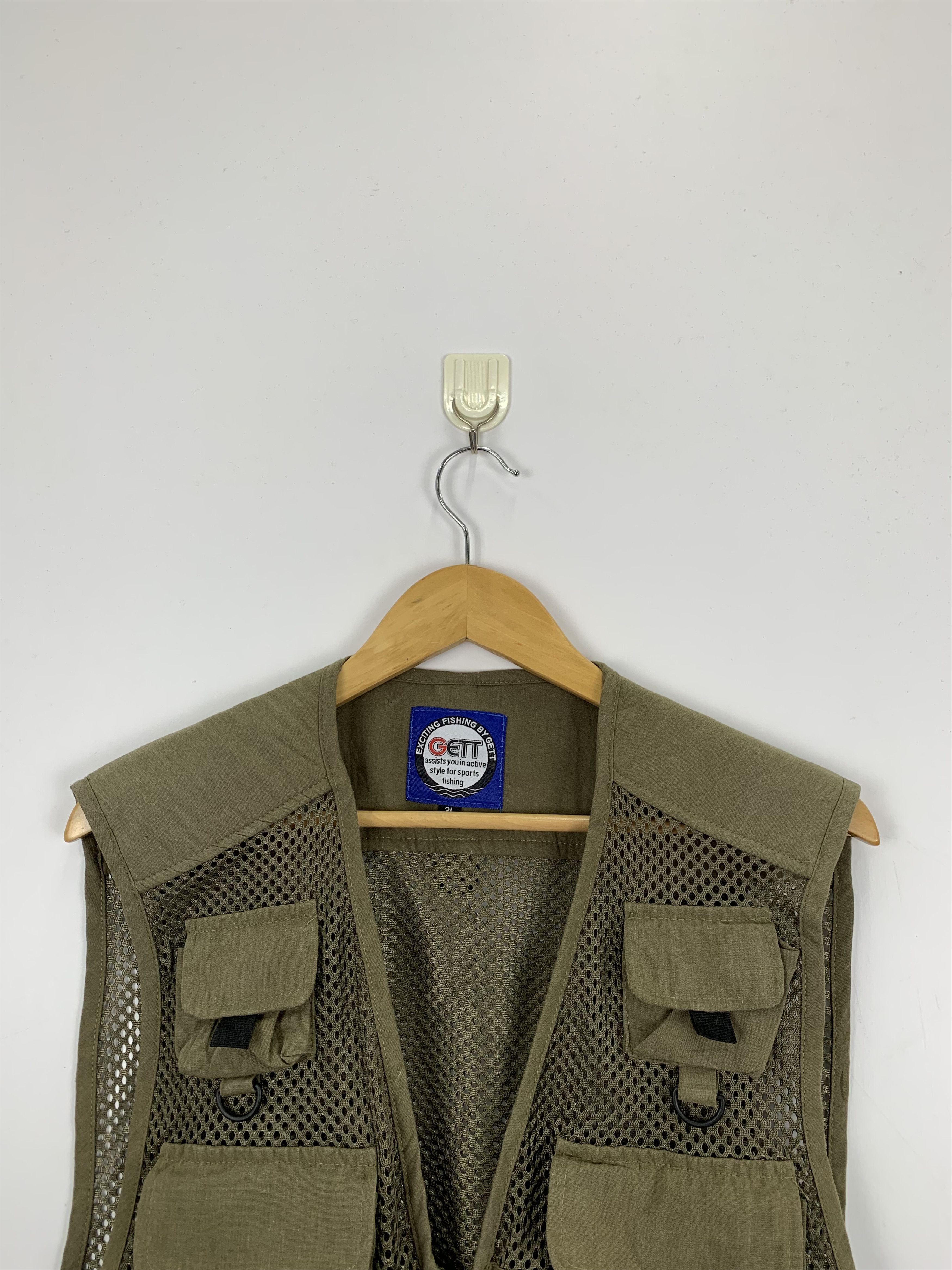 Vintage Vintage Japanese Brand Fishing Tactical Vest J0855 Size US XXL / EU 58 / 5 - 2 Thumbnail