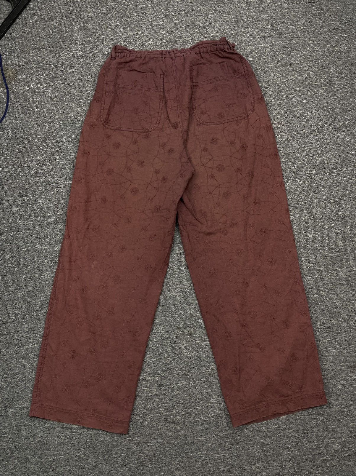 Hai Sporting Gear × Issey Miyake × Vintage Vintage 80s Hai Sporting Gear Sunfaded Baggy Pant Floral Size 29" - 5 Thumbnail