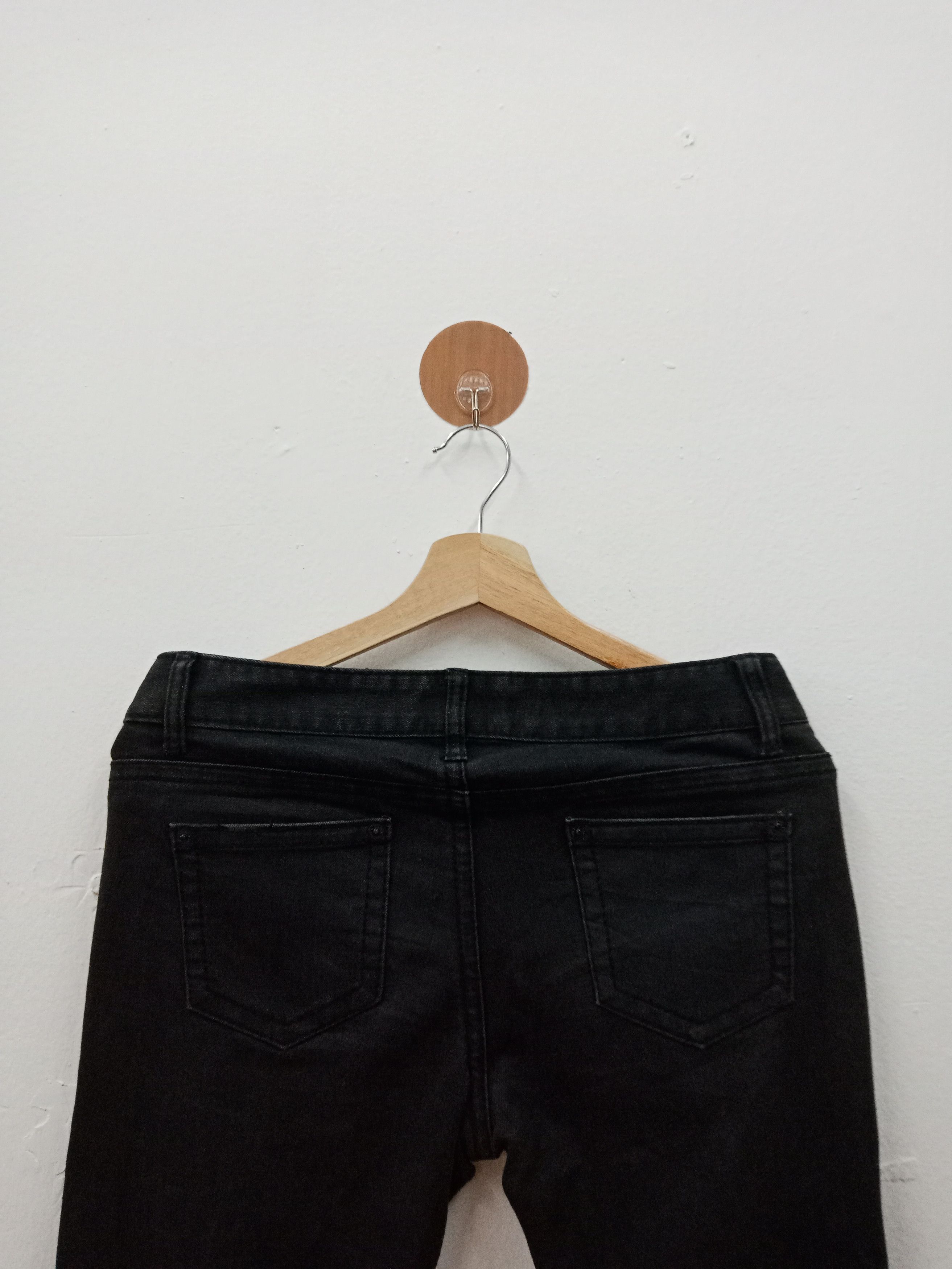 In The Attic Dosch Distressed Studded Black Pants Size US 32 / EU 48 - 5 Thumbnail