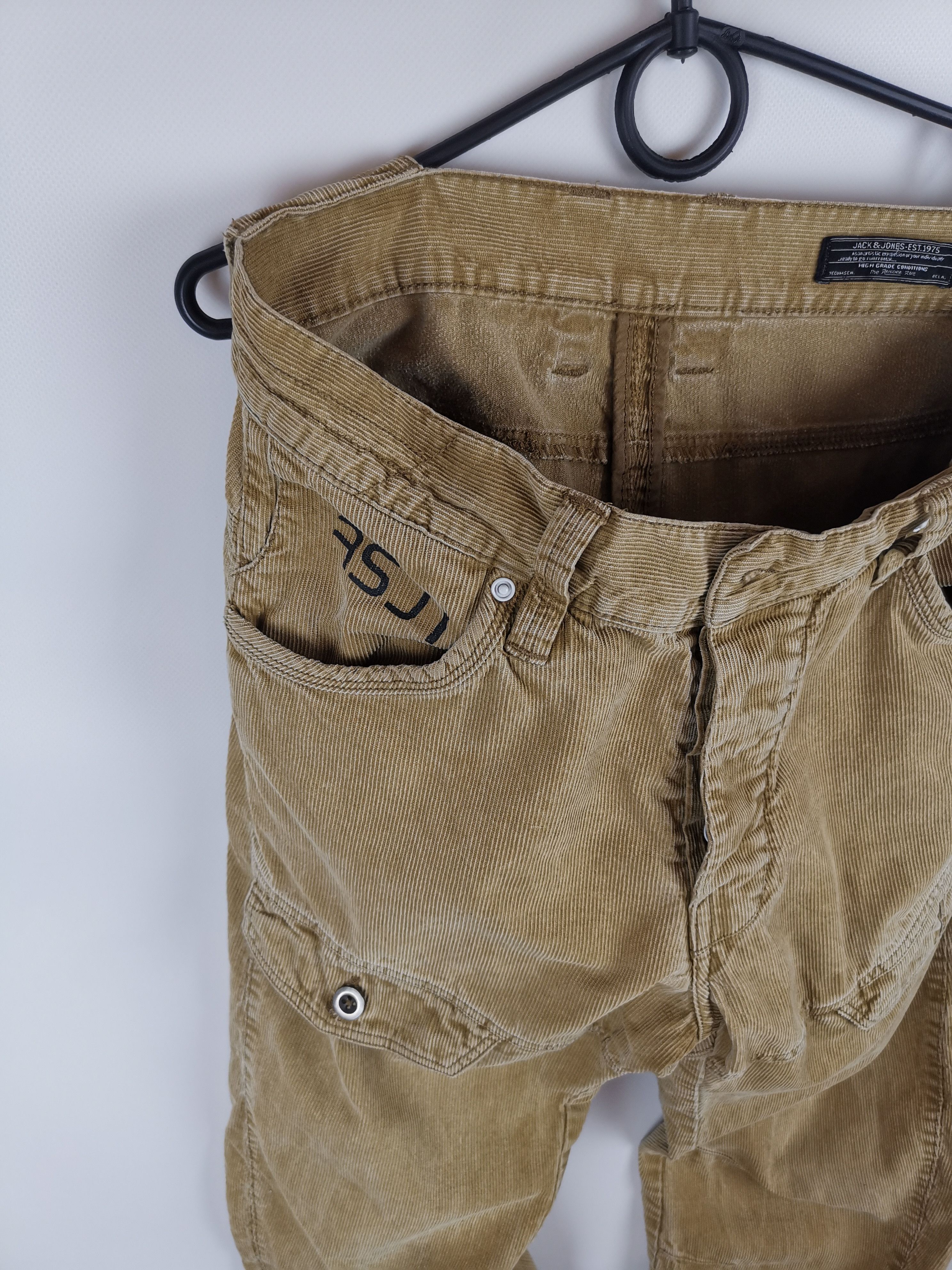 Jack & Jones Jack and Jones velvet corduroy workwear cargo pants Size US 28 / EU 44 - 3 Thumbnail