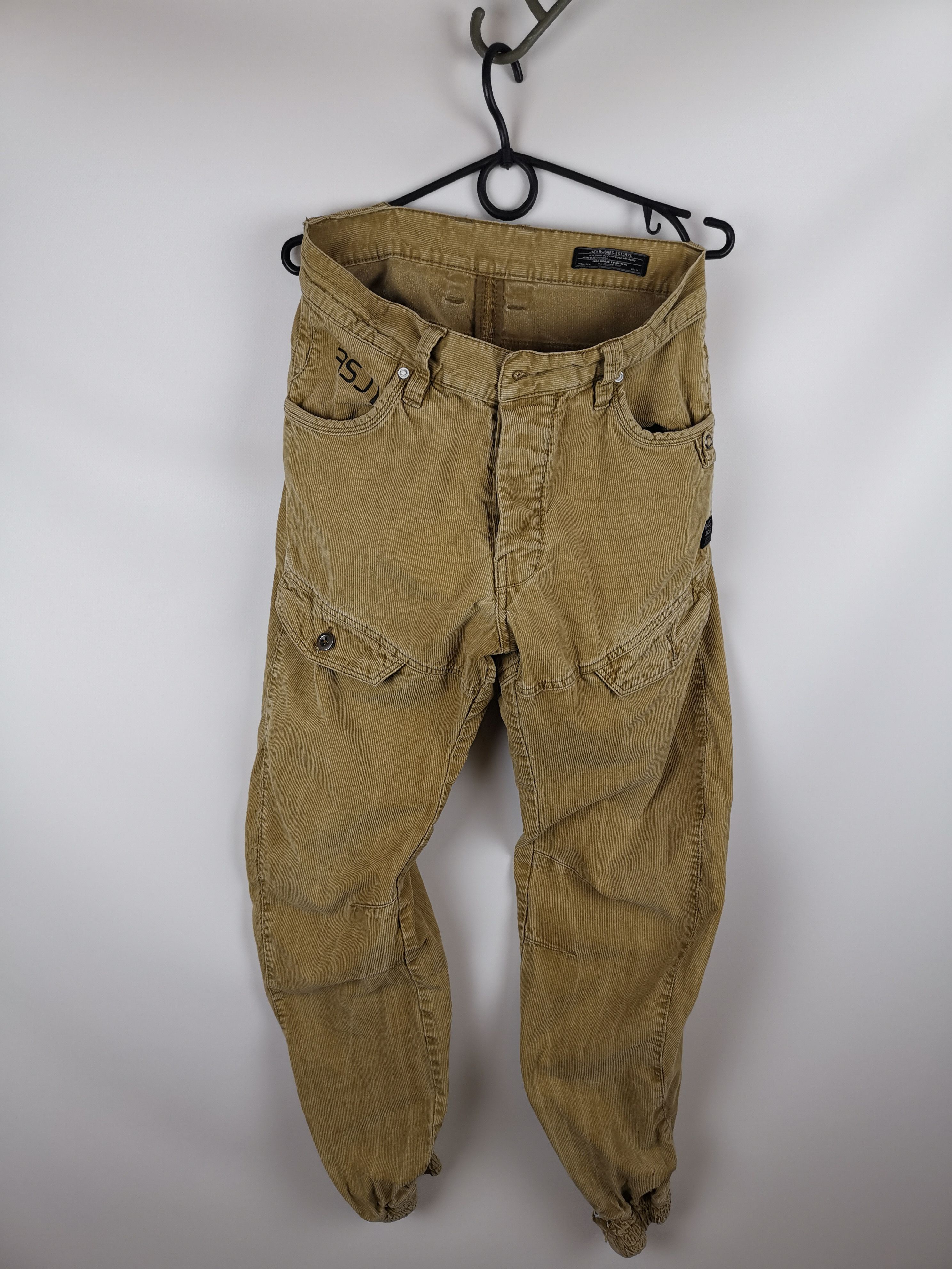 Jack & Jones Jack and Jones velvet corduroy workwear cargo pants Size US 28 / EU 44 - 1 Thumbnail