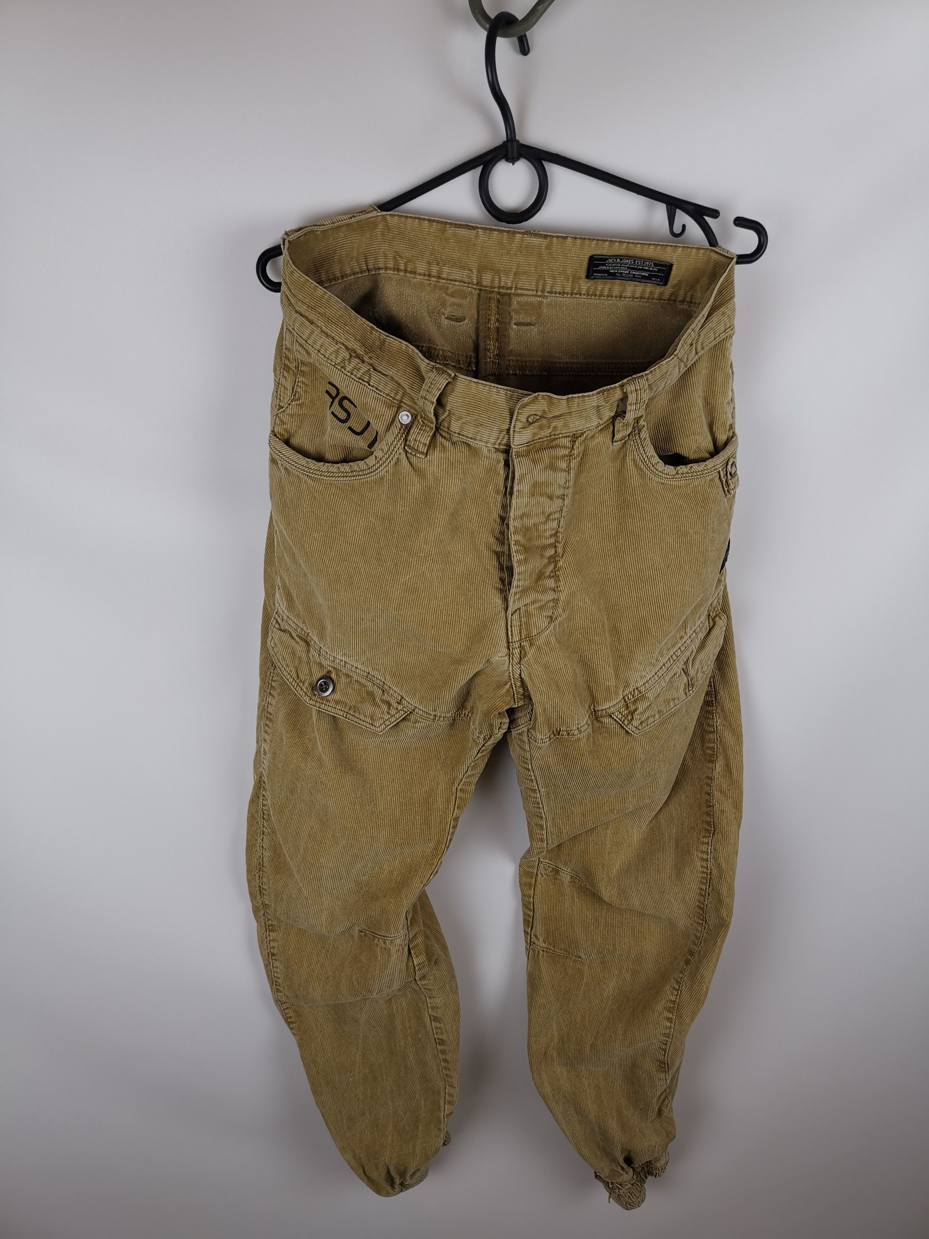 Jack & Jones Jack and Jones velvet corduroy workwear cargo pants Size US 28 / EU 44 - 4 Thumbnail