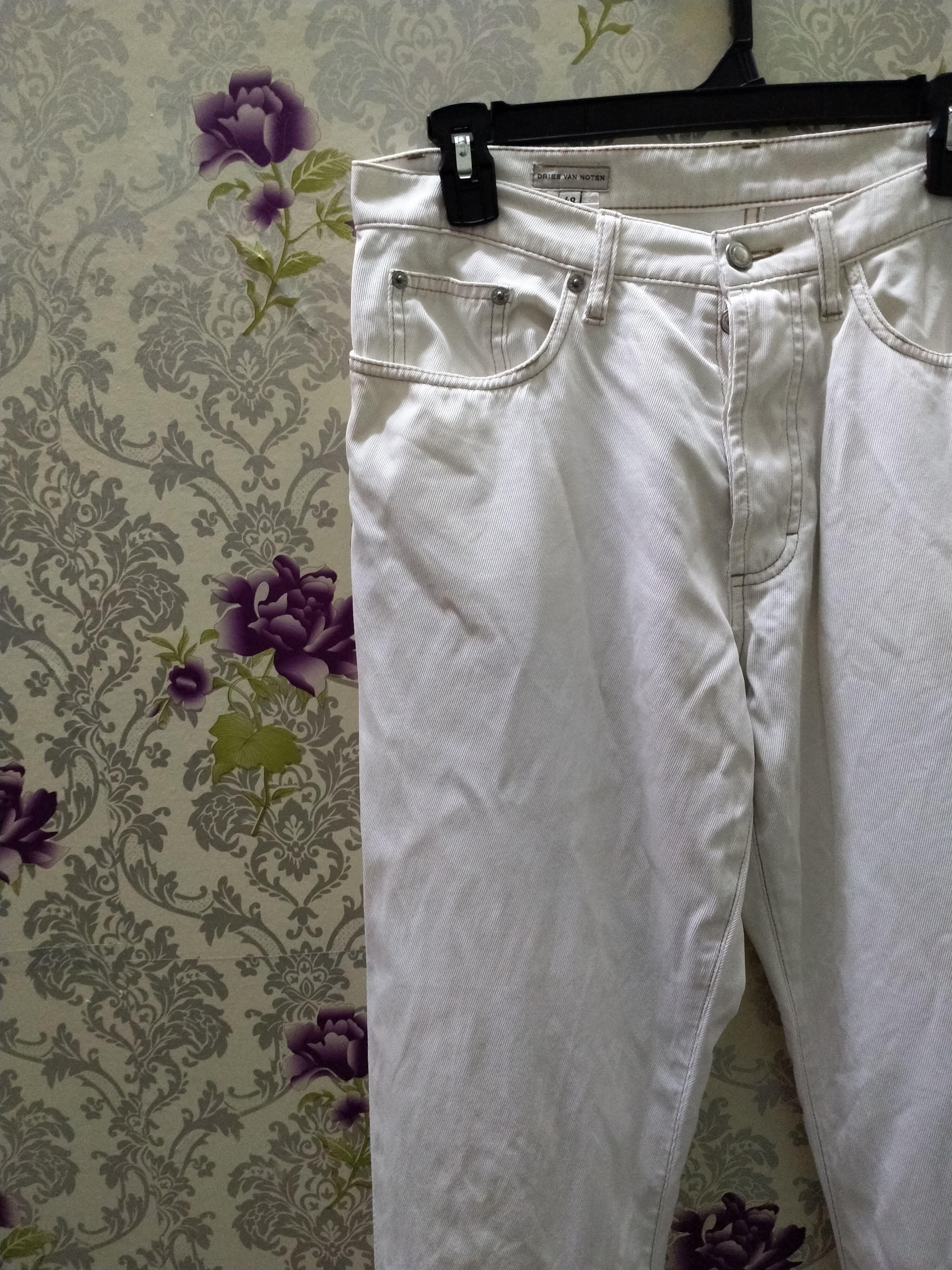 Dries Van Noten Dries van noten white skinny jeans Size US 32 / EU 48 - 3 Thumbnail