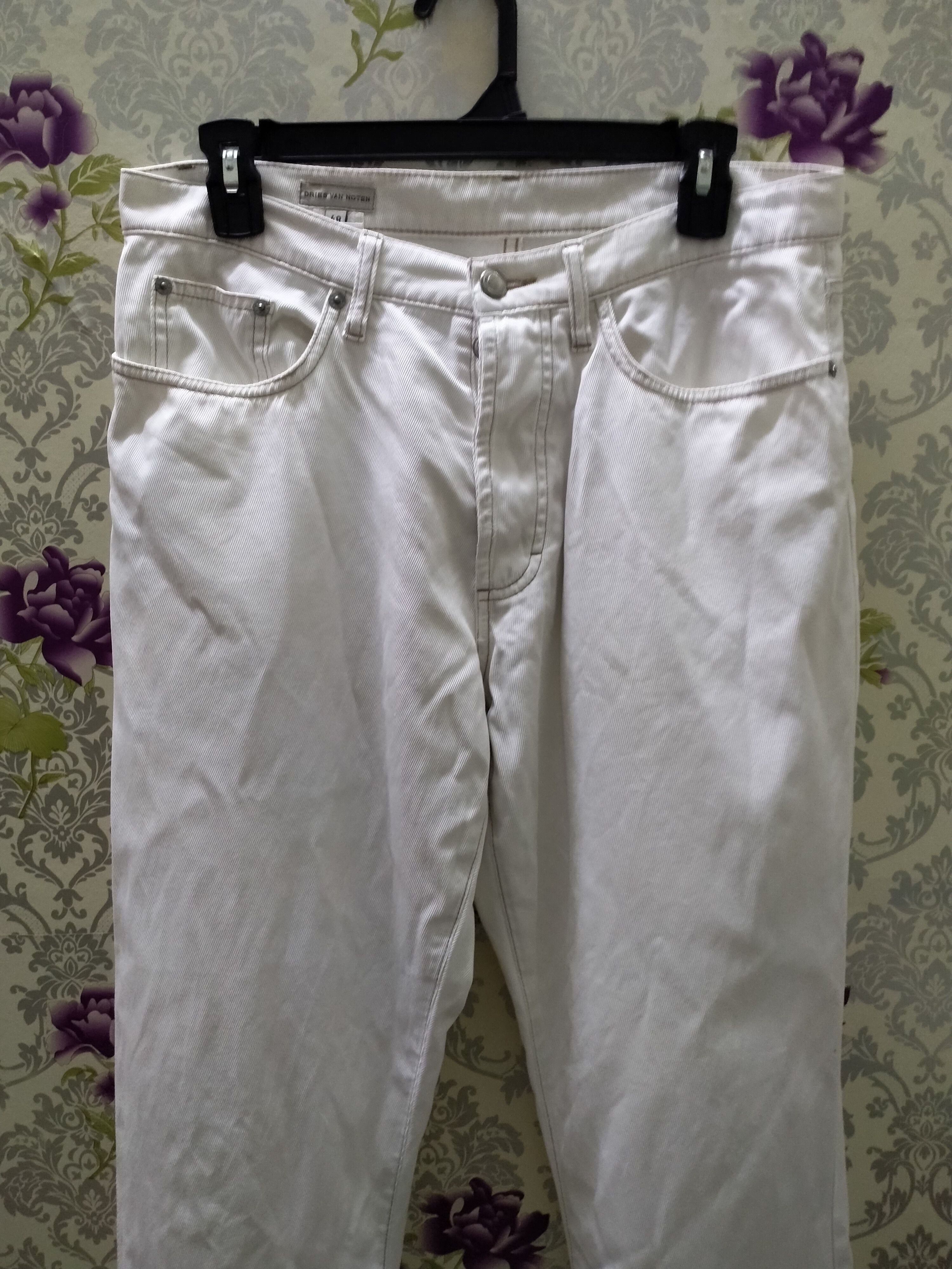 Dries Van Noten Dries van noten white skinny jeans Size US 32 / EU 48 - 2 Thumbnail