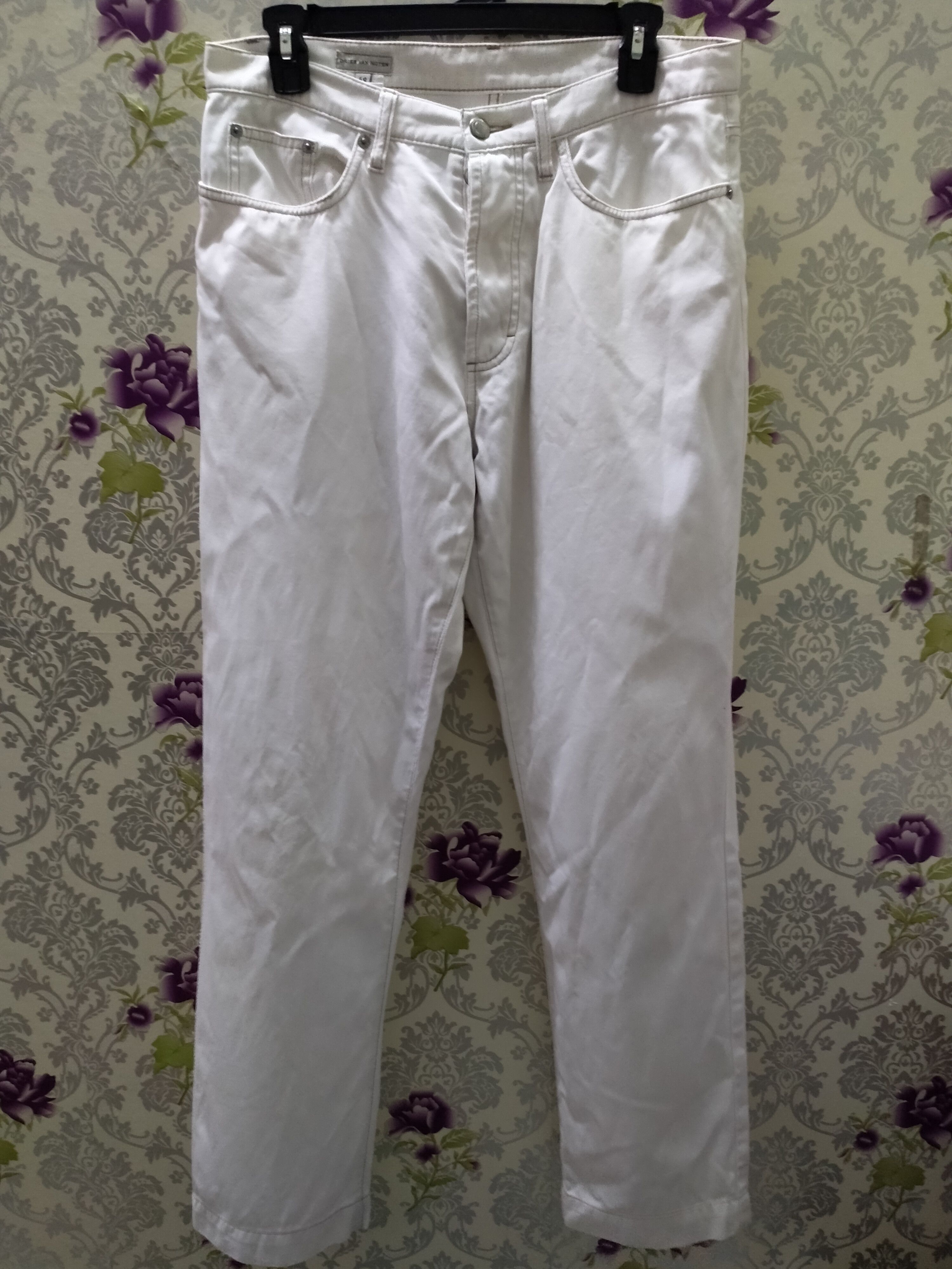 Dries Van Noten Dries van noten white skinny jeans Size US 32 / EU 48 - 1 Thumbnail